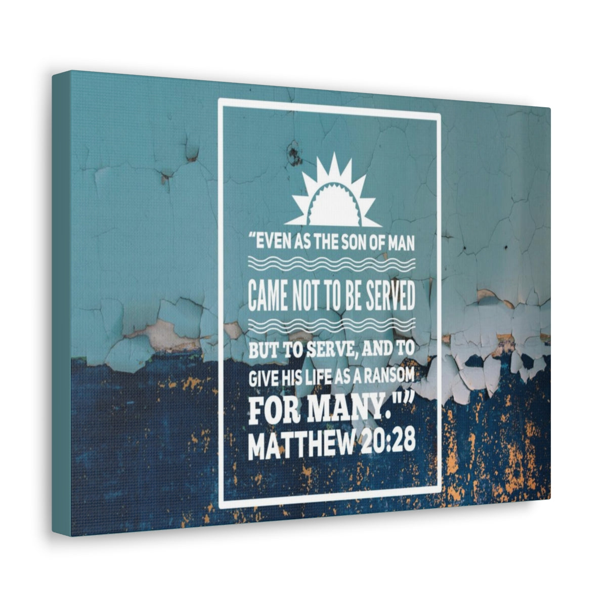 Scripture Walls Son Of Man Matthew 20:28 Bible Verse Canvas Christian Wall Art Bible Verse Print Ready To Hang Unframed-Express Your Love Gifts