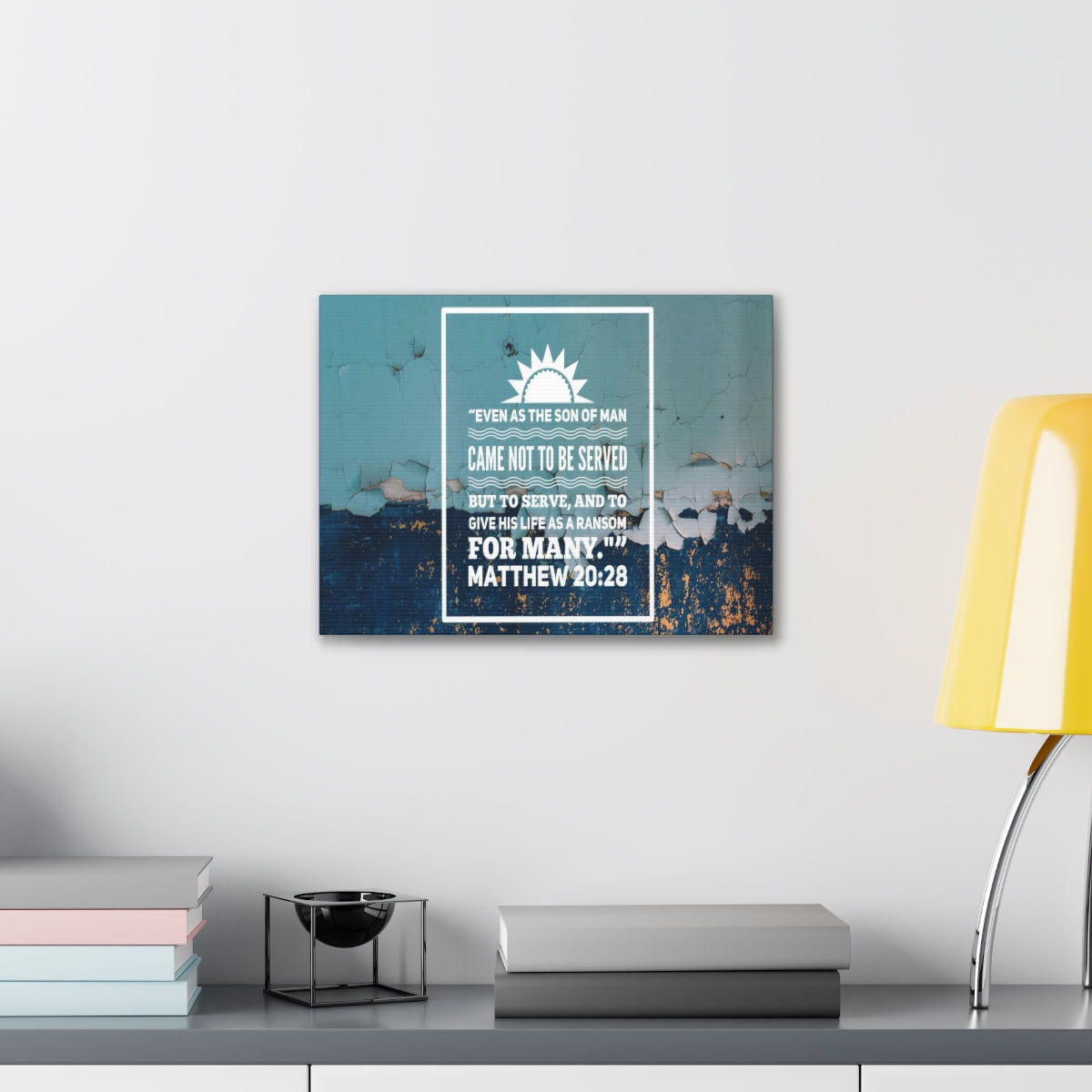 Scripture Walls Son Of Man Matthew 20:28 Bible Verse Canvas Christian Wall Art Bible Verse Print Ready To Hang Unframed-Express Your Love Gifts