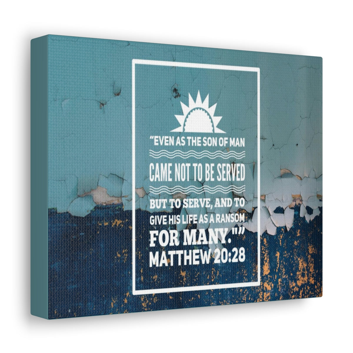 Scripture Walls Son Of Man Matthew 20:28 Bible Verse Canvas Christian Wall Art Bible Verse Print Ready To Hang Unframed-Express Your Love Gifts