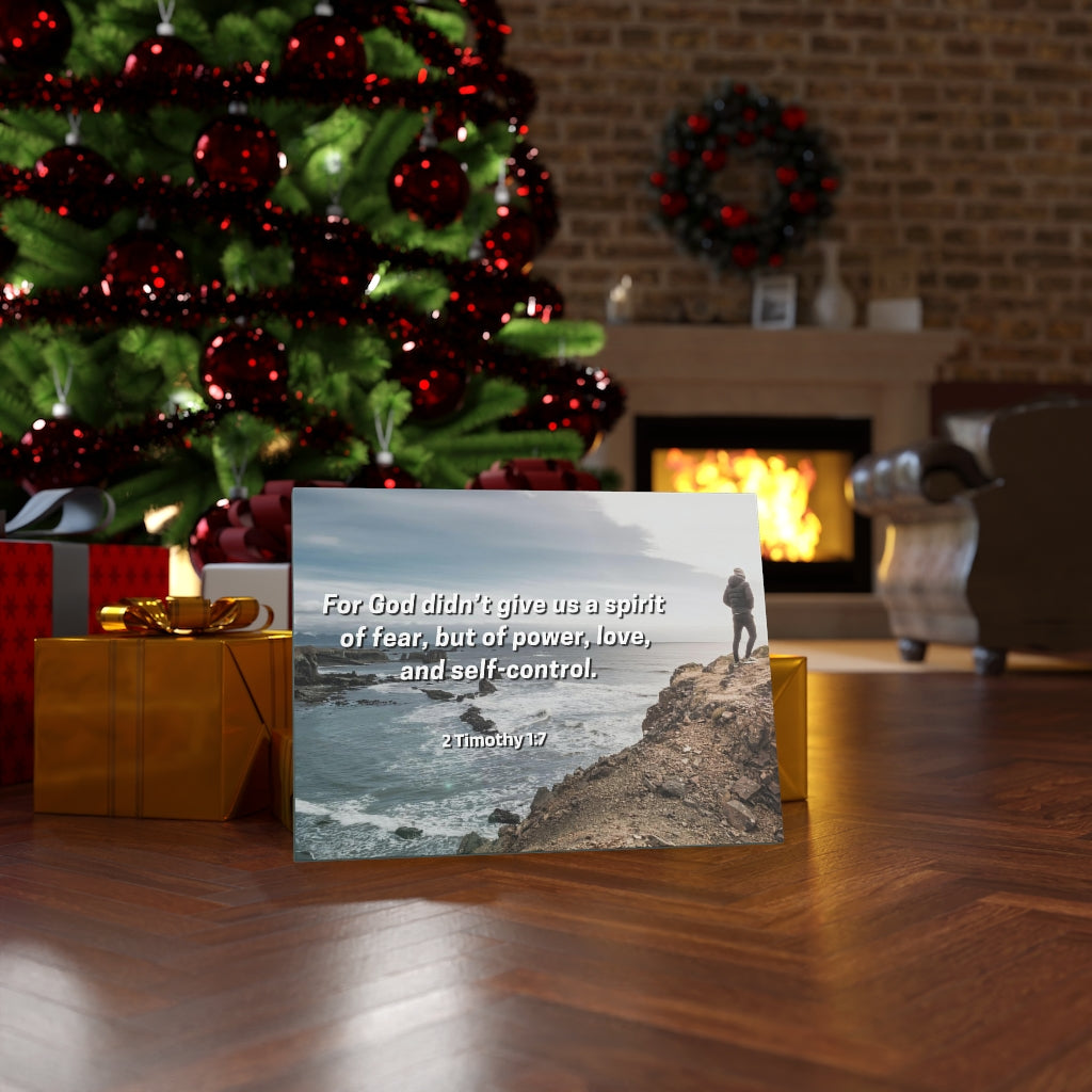 Scripture Walls Sound Mind 2 Timothy 1:7 Bible Verse Canvas Christian Wall Art Ready to Hang Unframed-Express Your Love Gifts