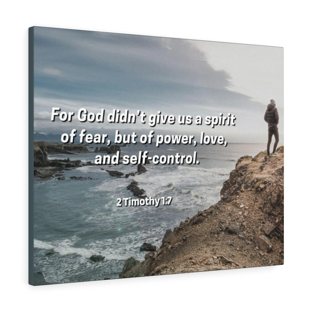 Scripture Walls Sound Mind 2 Timothy 1:7 Bible Verse Canvas Christian Wall Art Ready to Hang Unframed-Express Your Love Gifts