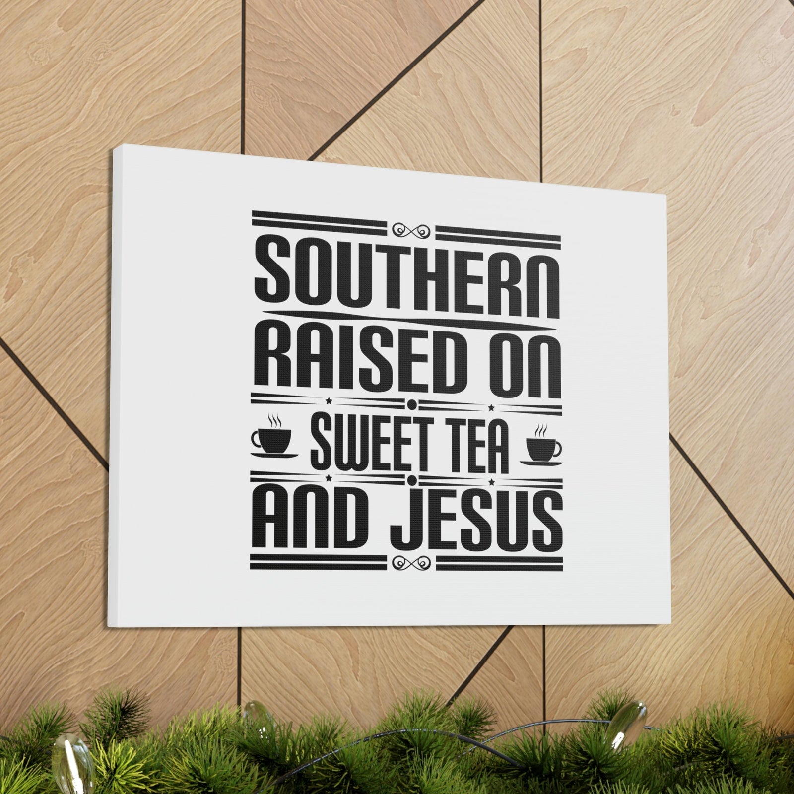 Scripture Walls Southern Raise On Sweet Tea And Jesus 1 Corinthians 6:14 Christian Wall Art Bible Verse Print Ready to Hang Unframed-Express Your Love Gifts
