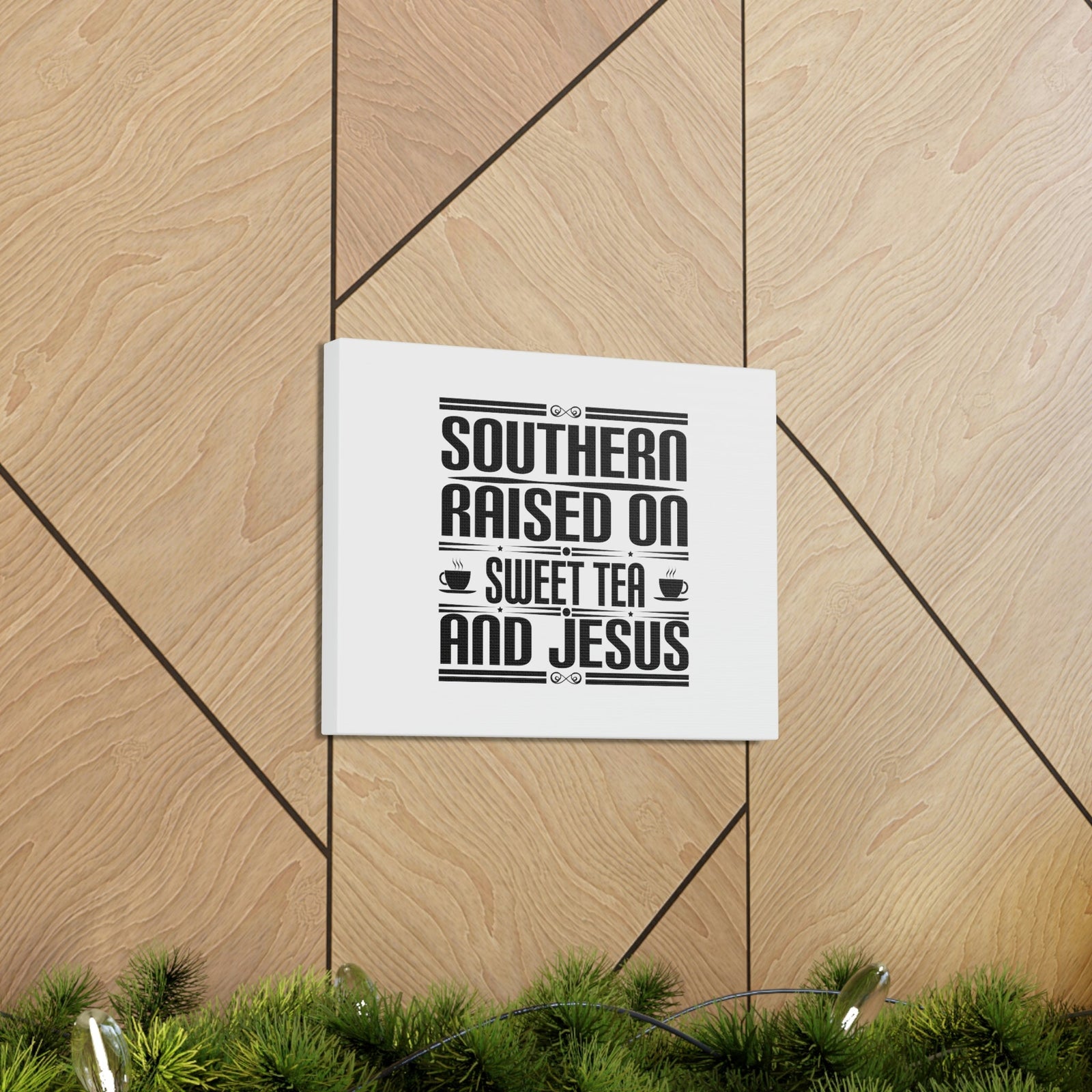 Scripture Walls Southern Raise On Sweet Tea And Jesus 1 Corinthians 6:14 Christian Wall Art Bible Verse Print Ready to Hang Unframed-Express Your Love Gifts