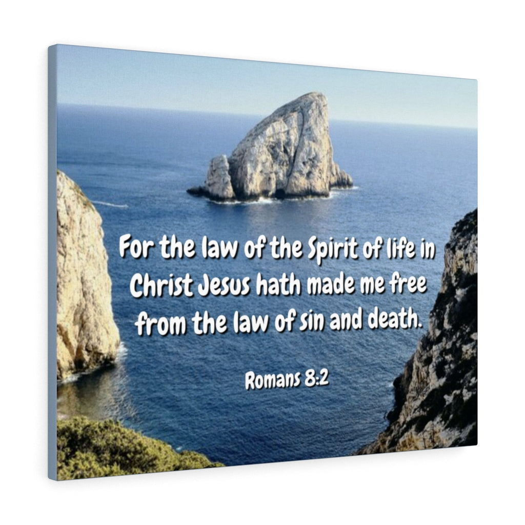 Scripture Walls Spire Of Life Romans 8:2 Bible Verse Canvas Christian Wall Art Ready to Hang Unframed-Express Your Love Gifts