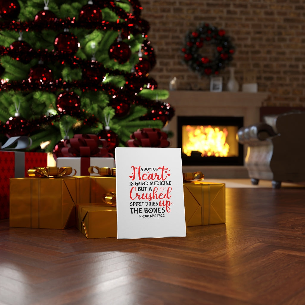 Scripture Walls Spirit Dries Up The Bones Proverbs 17:22 Bible Verse Canvas Christian Wall Art Ready to Hang Unframed-Express Your Love Gifts