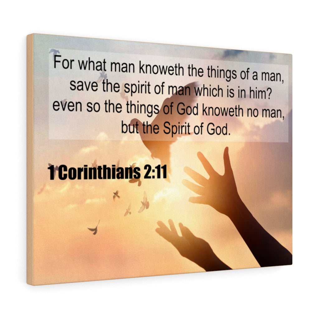Scripture Walls Spirit of God 1 Corinthians 2:11 Christian Wall Art Print Ready to Hang Unframed-Express Your Love Gifts