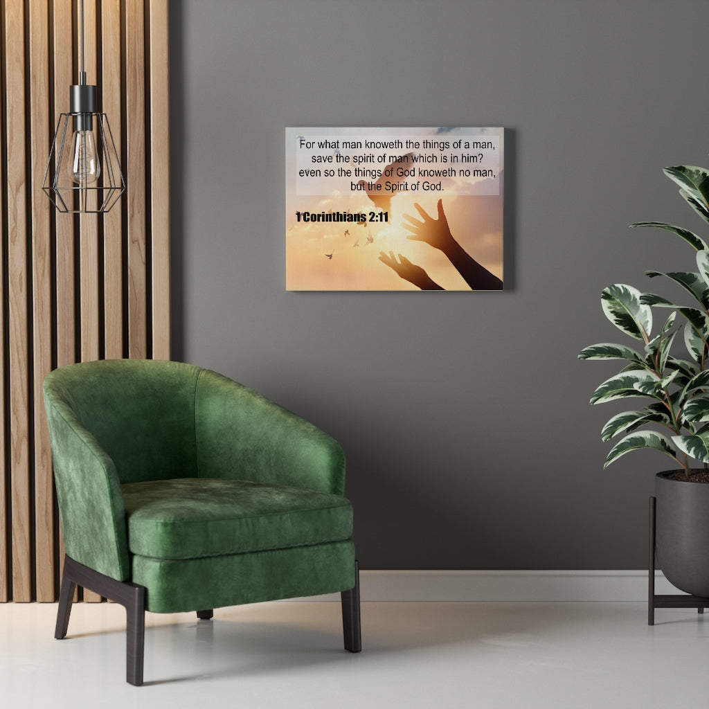 Scripture Walls Spirit of God 1 Corinthians 2:11 Christian Wall Art Print Ready to Hang Unframed-Express Your Love Gifts