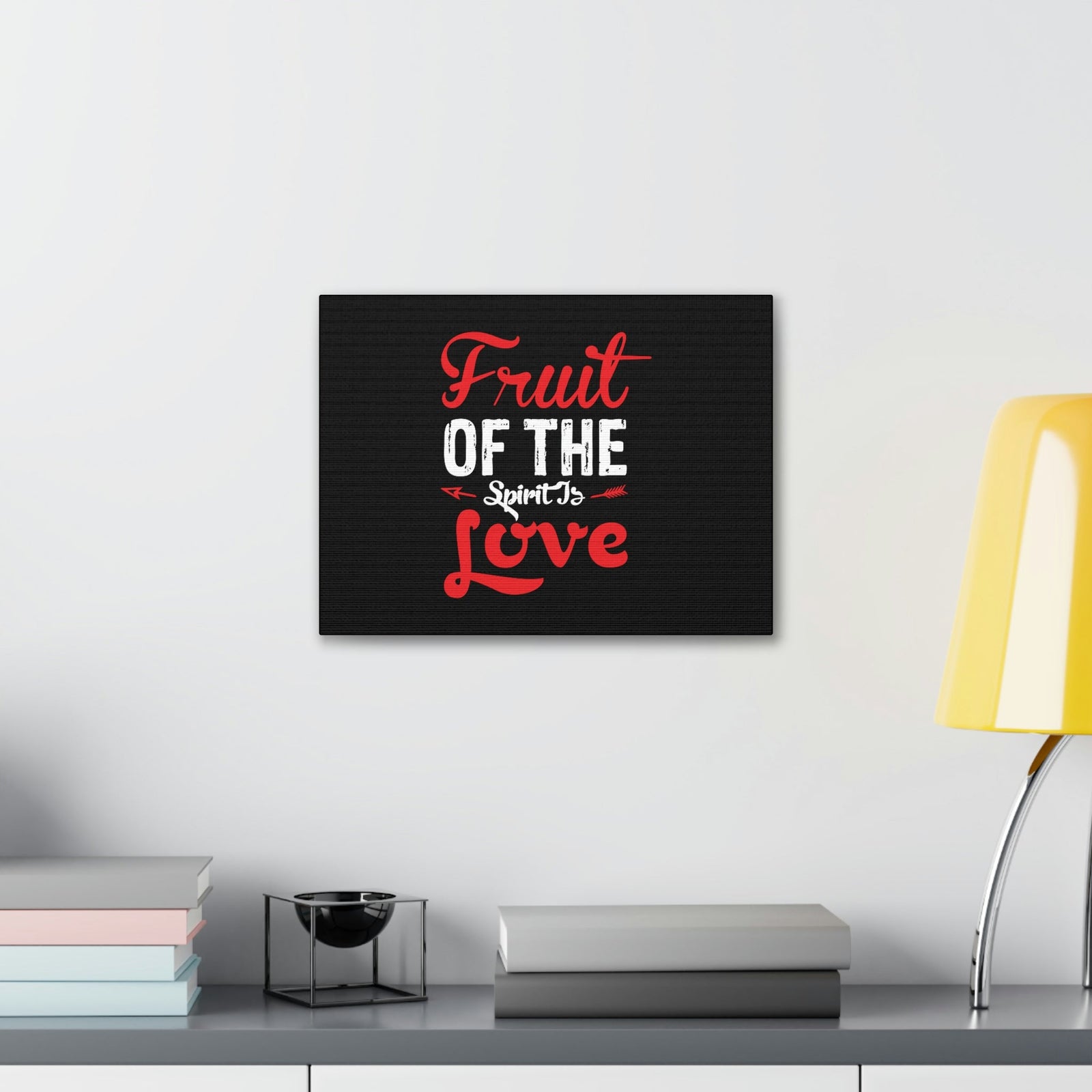 Scripture Walls Spirit Of Love Galatians 5:22 Red Christian Wall Art Bible Verse Print Ready to Hang Unframed-Express Your Love Gifts