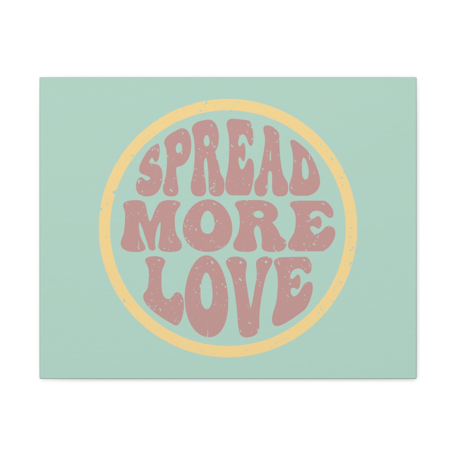 Scripture Walls Spread More Love 1 John 4:7-8 Green Circle Christian Wall Art Bible Verse Print Ready to Hang Unframed-Express Your Love Gifts
