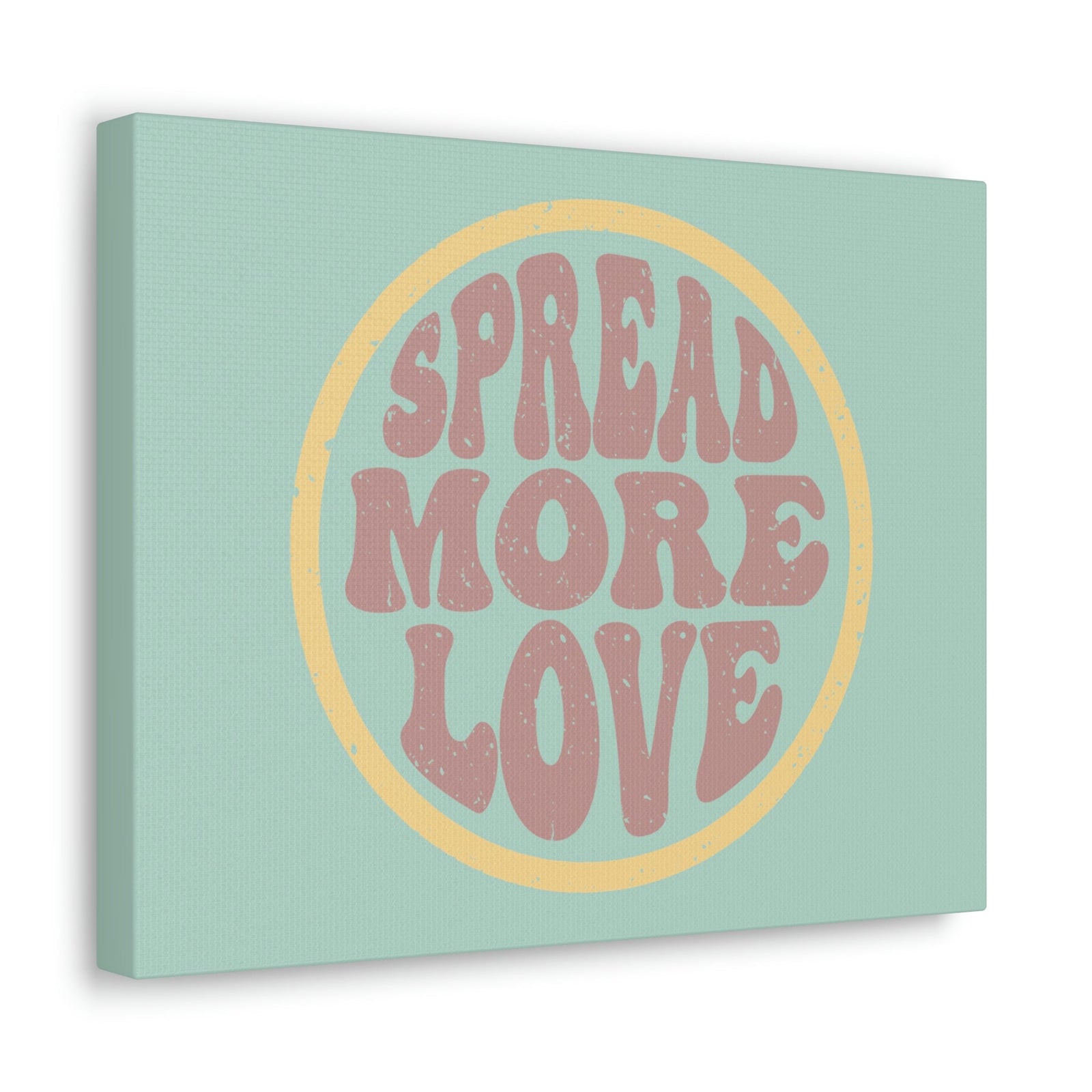 Scripture Walls Spread More Love 1 John 4:7-8 Green Circle Christian Wall Art Bible Verse Print Ready to Hang Unframed-Express Your Love Gifts