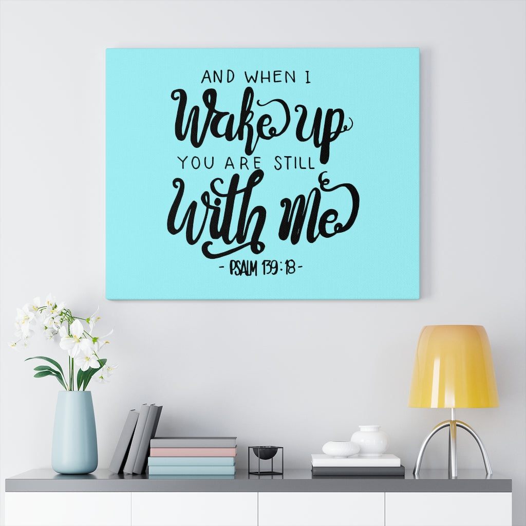 Scripture Walls Still With Me Psalm 139:18 Bible Verse Canvas Christian Wall Art Ready to Hang Unframed-Express Your Love Gifts