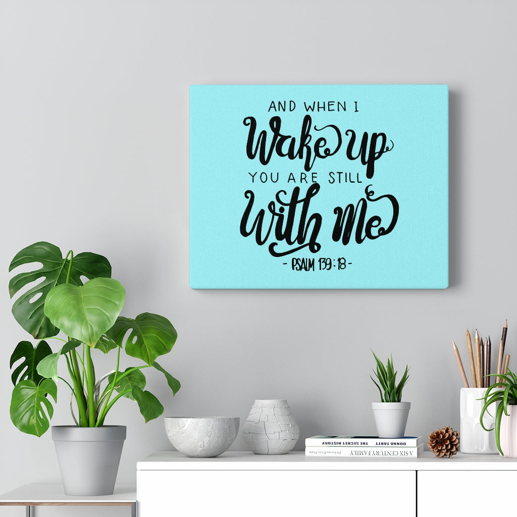 Scripture Walls Still With Me Psalm 139:18 Bible Verse Canvas Christian Wall Art Ready to Hang Unframed-Express Your Love Gifts