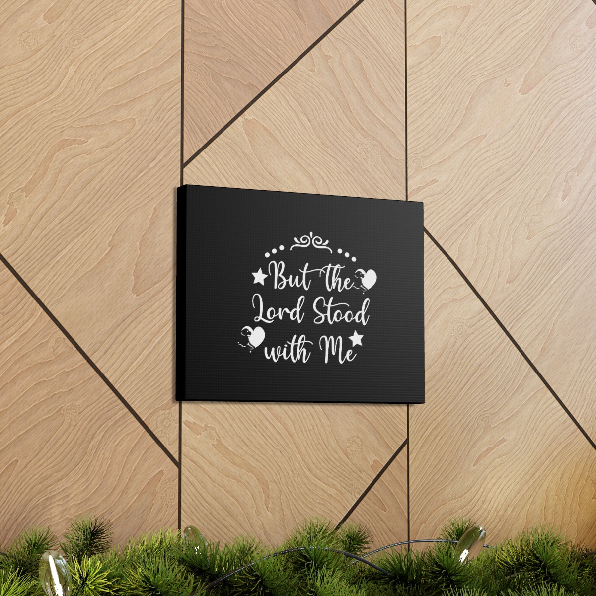 Scripture Walls Stood With Me 2 Timothy 4:17 Christian Wall Art Bible Verse Print Ready to Hang Unframed-Express Your Love Gifts