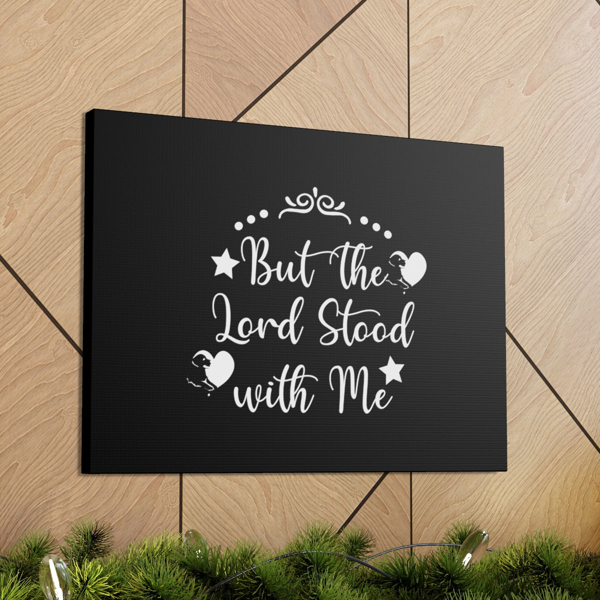 Scripture Walls Stood With Me 2 Timothy 4:17 Christian Wall Art Bible Verse Print Ready to Hang Unframed-Express Your Love Gifts