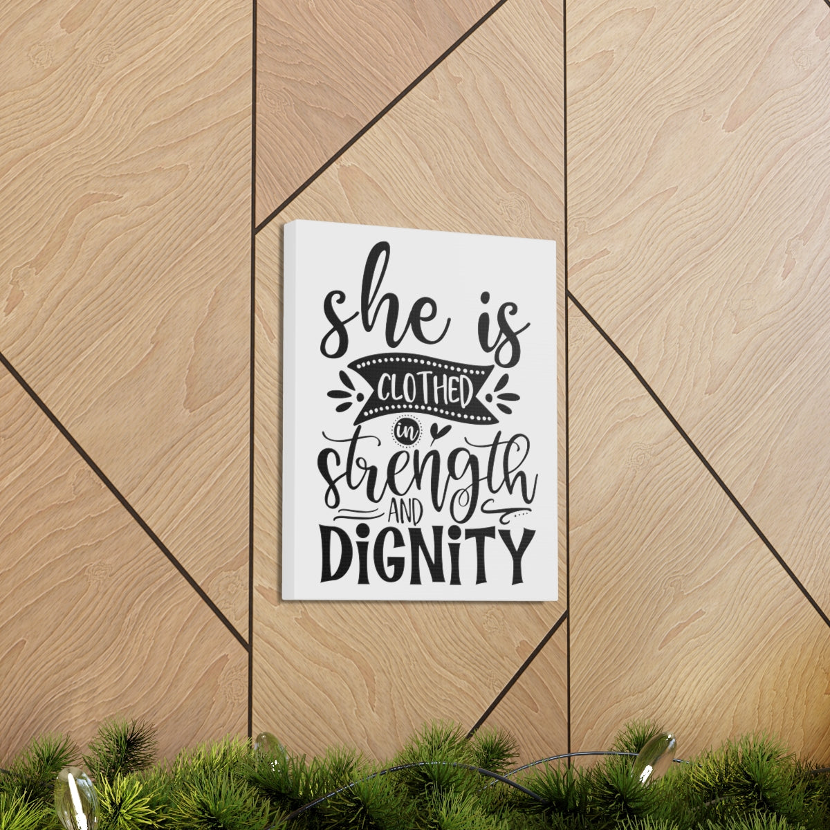 Scripture Walls Strength And Dignity Proverbs 31:25-31 Christian Wall Art Print Ready to Hang Unframed-Express Your Love Gifts