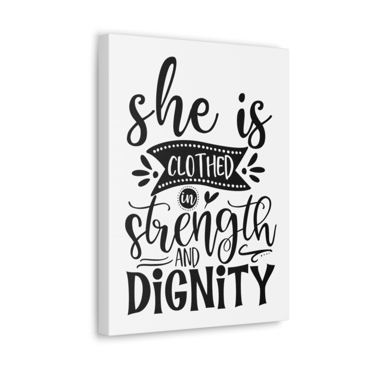 Scripture Walls Strength And Dignity Proverbs 31:25-31 Christian Wall Art Print Ready to Hang Unframed-Express Your Love Gifts