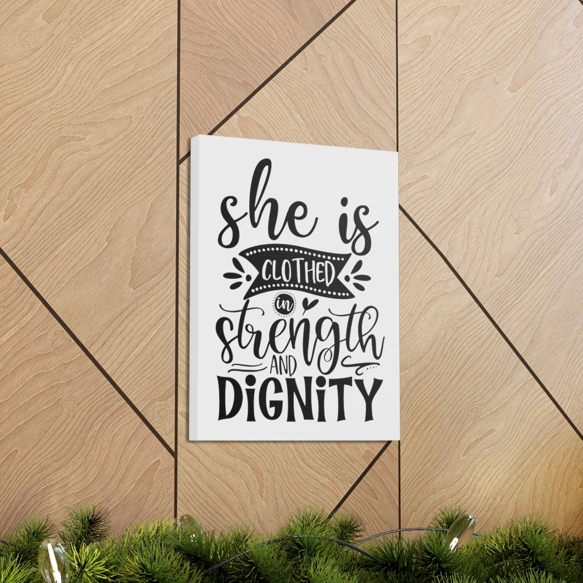 Scripture Walls Strength And Dignity Proverbs 31:25-31 Christian Wall Art Print Ready to Hang Unframed-Express Your Love Gifts