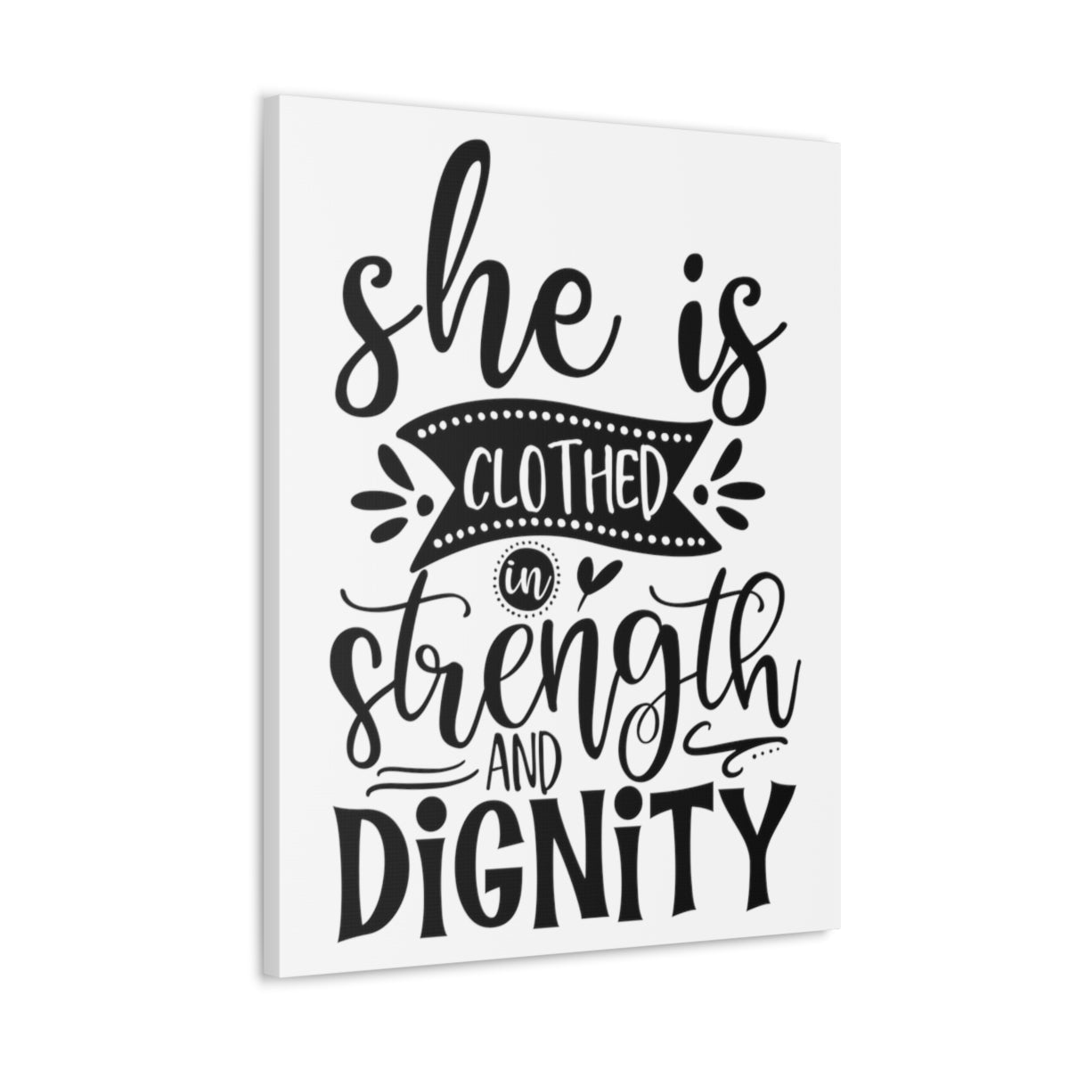 Scripture Walls Strength And Dignity Proverbs 31:25-31 Christian Wall Art Print Ready to Hang Unframed-Express Your Love Gifts