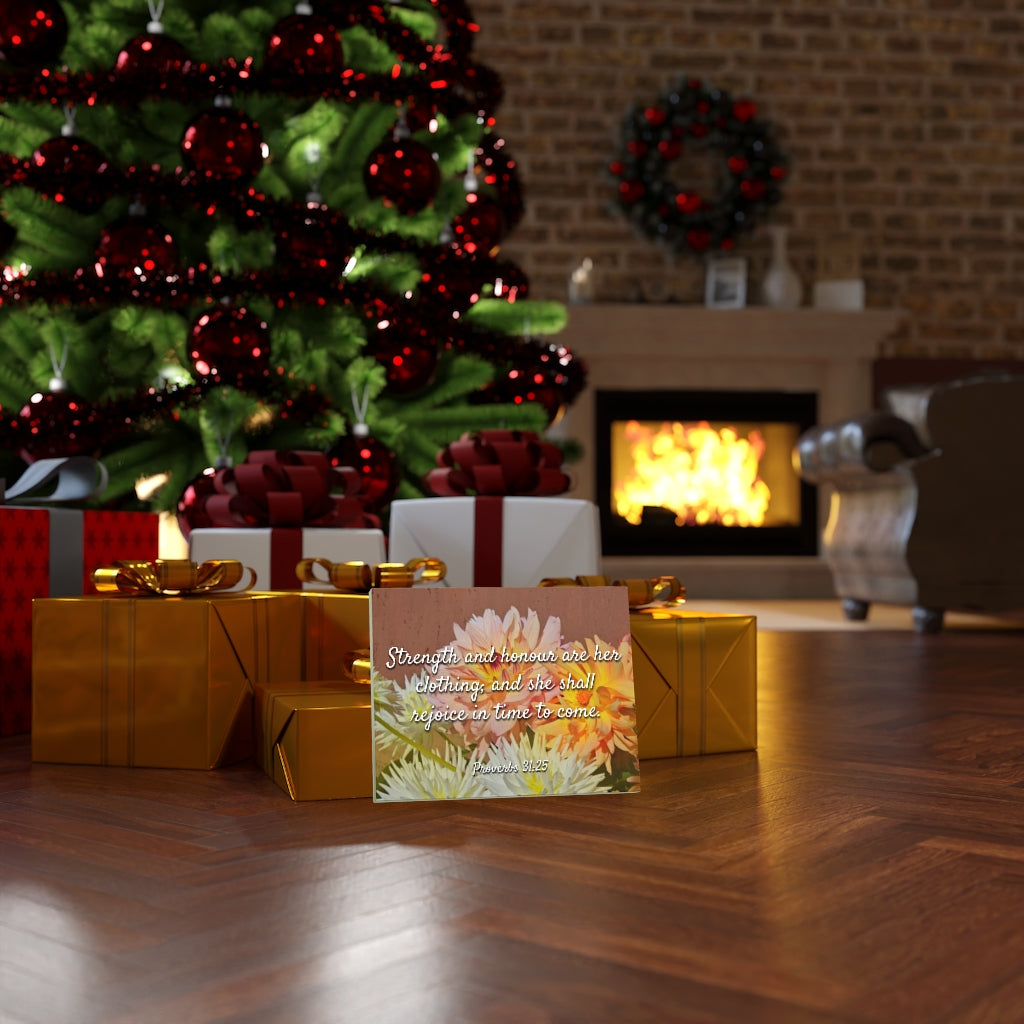 Scripture Walls Strength And Honour Proverbs 31:25 Bible Verse Canvas Christian Wall Art Ready to Hang Unframed-Express Your Love Gifts