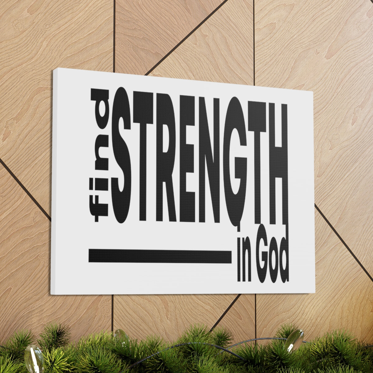 Scripture Walls Strength In God Exodus 15:2 Christian Wall Art Print Ready to Hang Unframed-Express Your Love Gifts