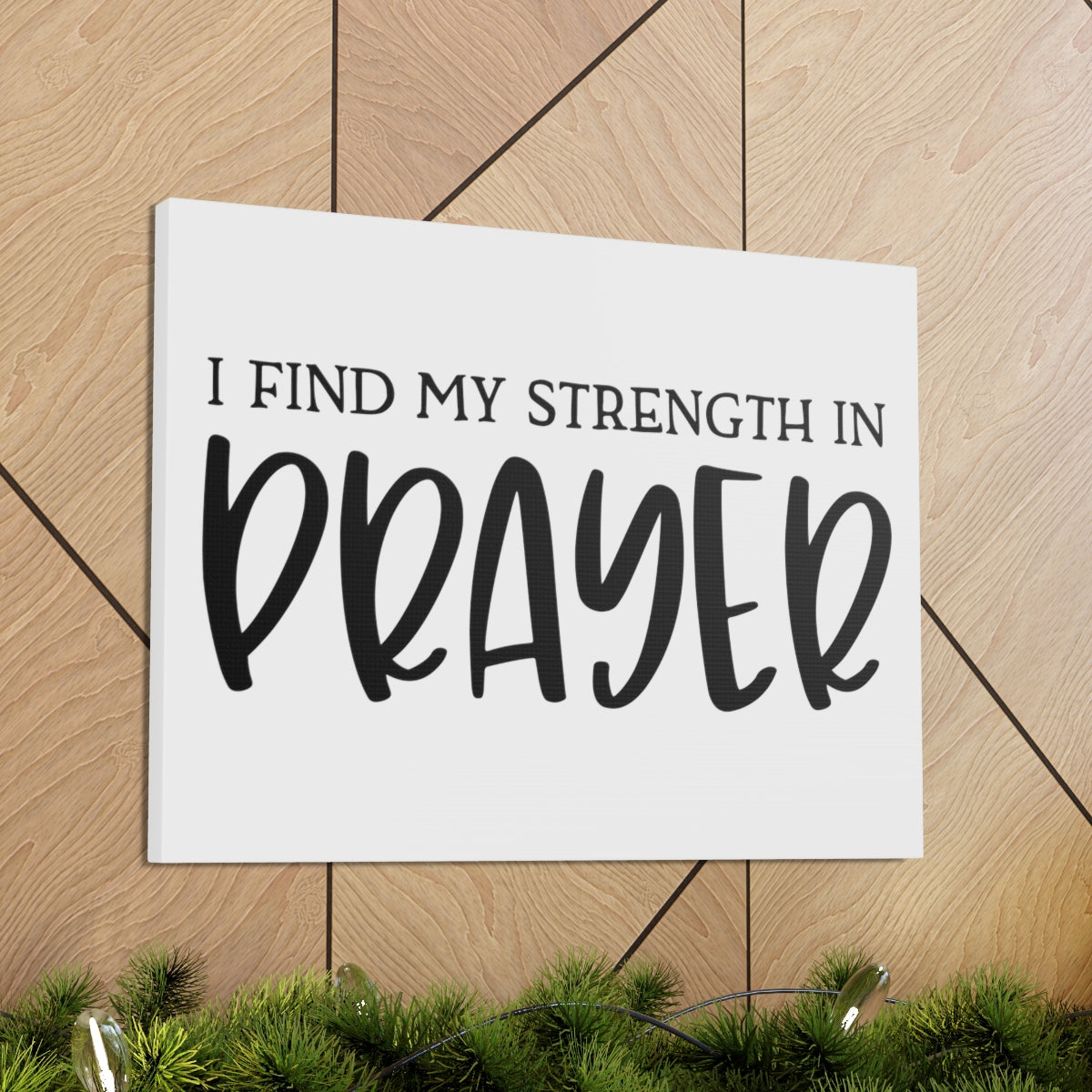 Scripture Walls Strength In Prayer Jeremiah 29:12 Christian Wall Art Print Ready to Hang Unframed-Express Your Love Gifts