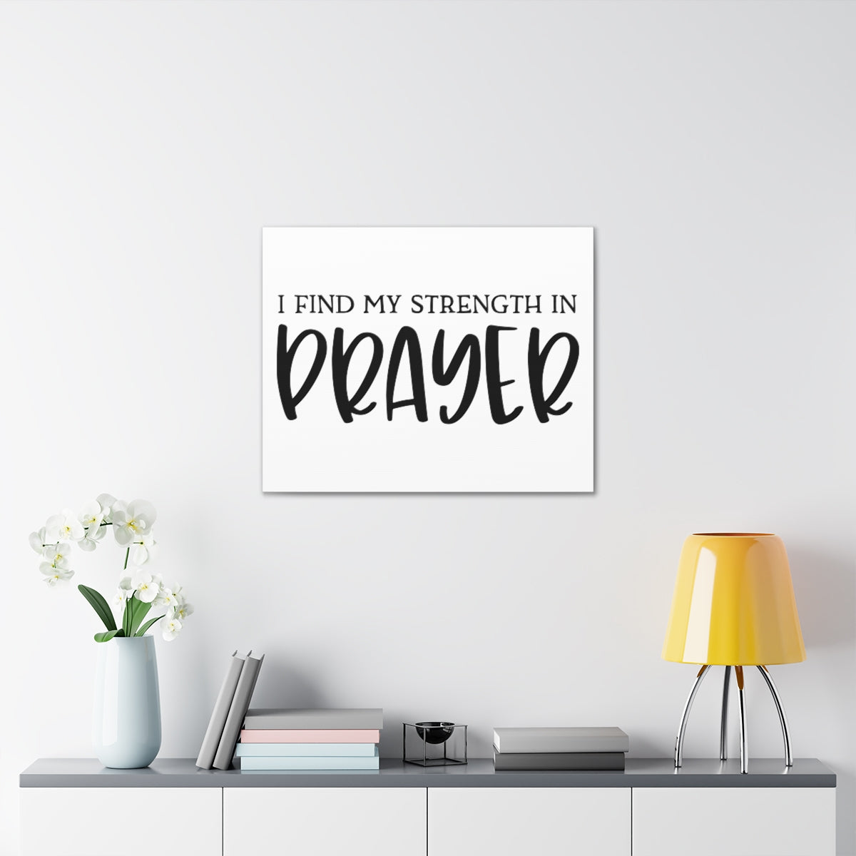 Scripture Walls Strength In Prayer Jeremiah 29:12 Christian Wall Art Print Ready to Hang Unframed-Express Your Love Gifts