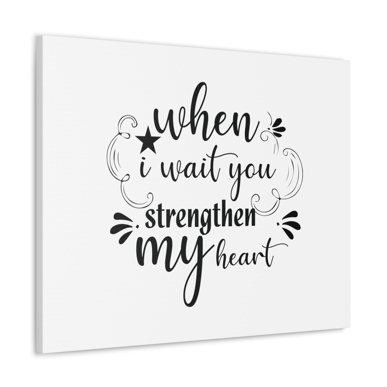 Scripture Walls Strengthen My Heart Psalm 73:26 Christian Wall Art Bible Verse Print Ready to Hang Unframed-Express Your Love Gifts