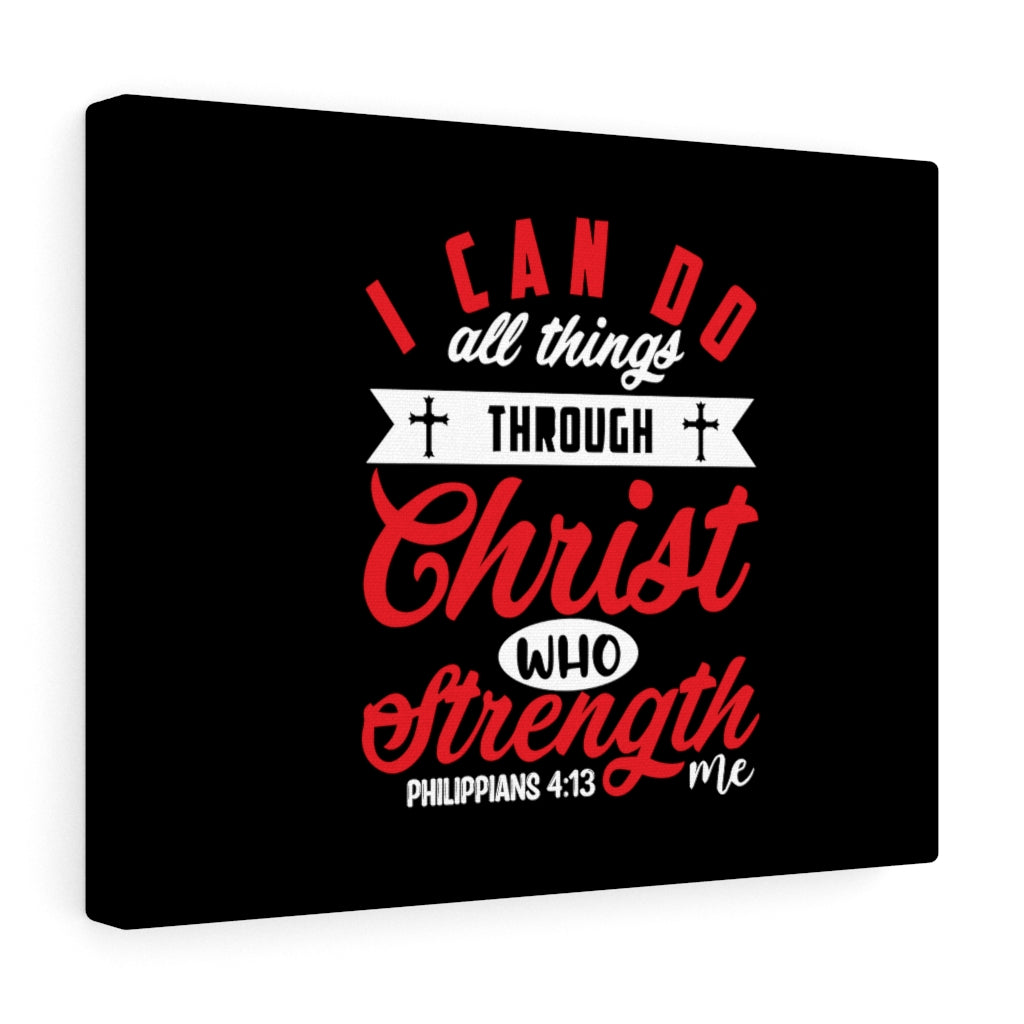 Scripture Walls Strengthen Philippians 4:13 Bible Verse Canvas Christian Wall Art Ready to Hang Unframed-Express Your Love Gifts
