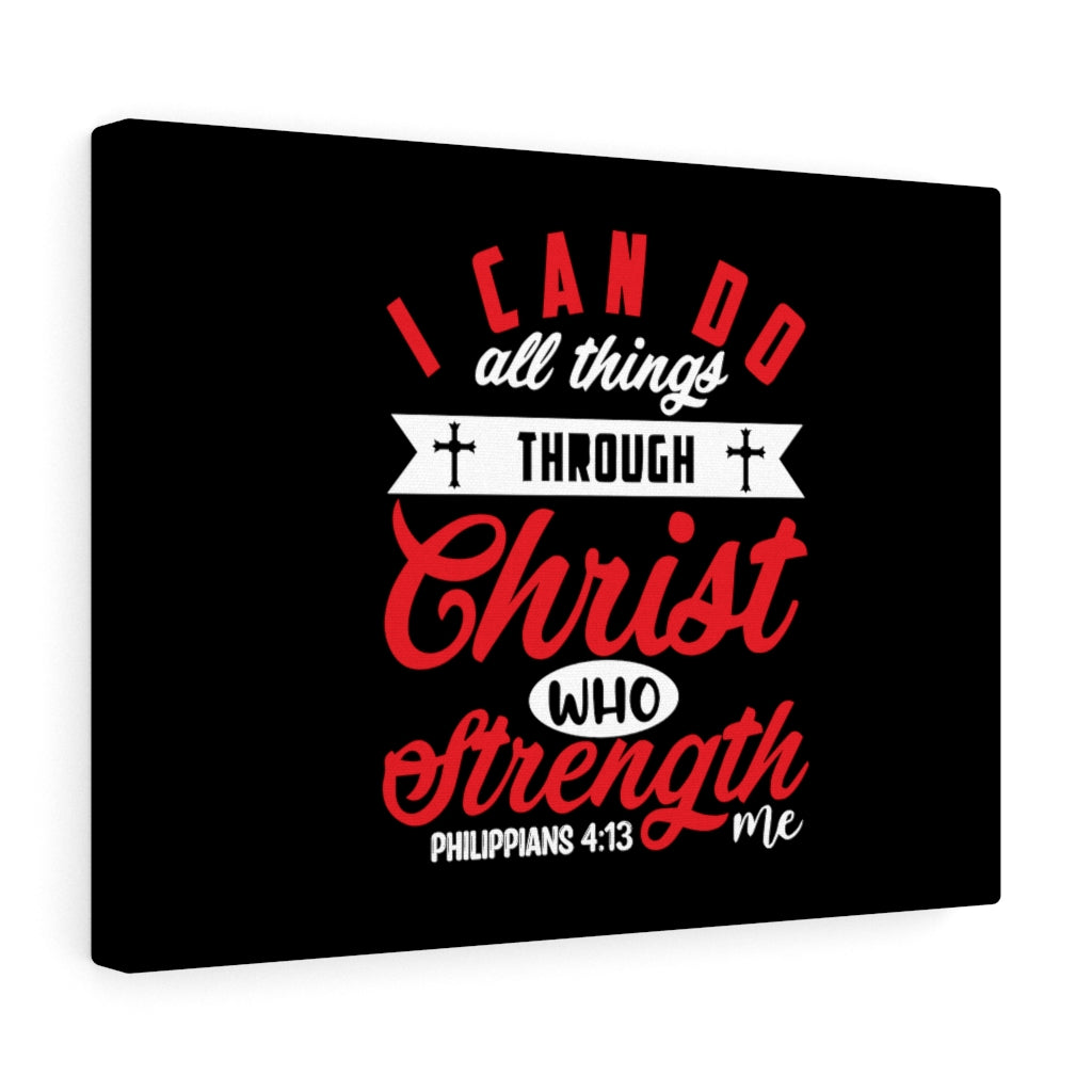 Scripture Walls Strengthen Philippians 4:13 Bible Verse Canvas Christian Wall Art Ready to Hang Unframed-Express Your Love Gifts
