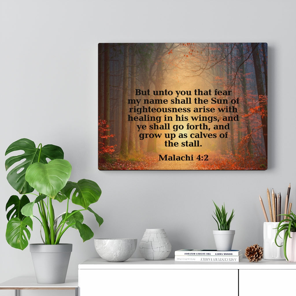 Scripture Walls Sun of Righteousness Malachi 4:2 Wall Art Christian Home Decor Unframed-Express Your Love Gifts
