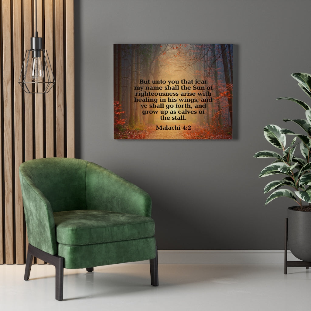Scripture Walls Sun of Righteousness Malachi 4:2 Wall Art Christian Home Decor Unframed-Express Your Love Gifts