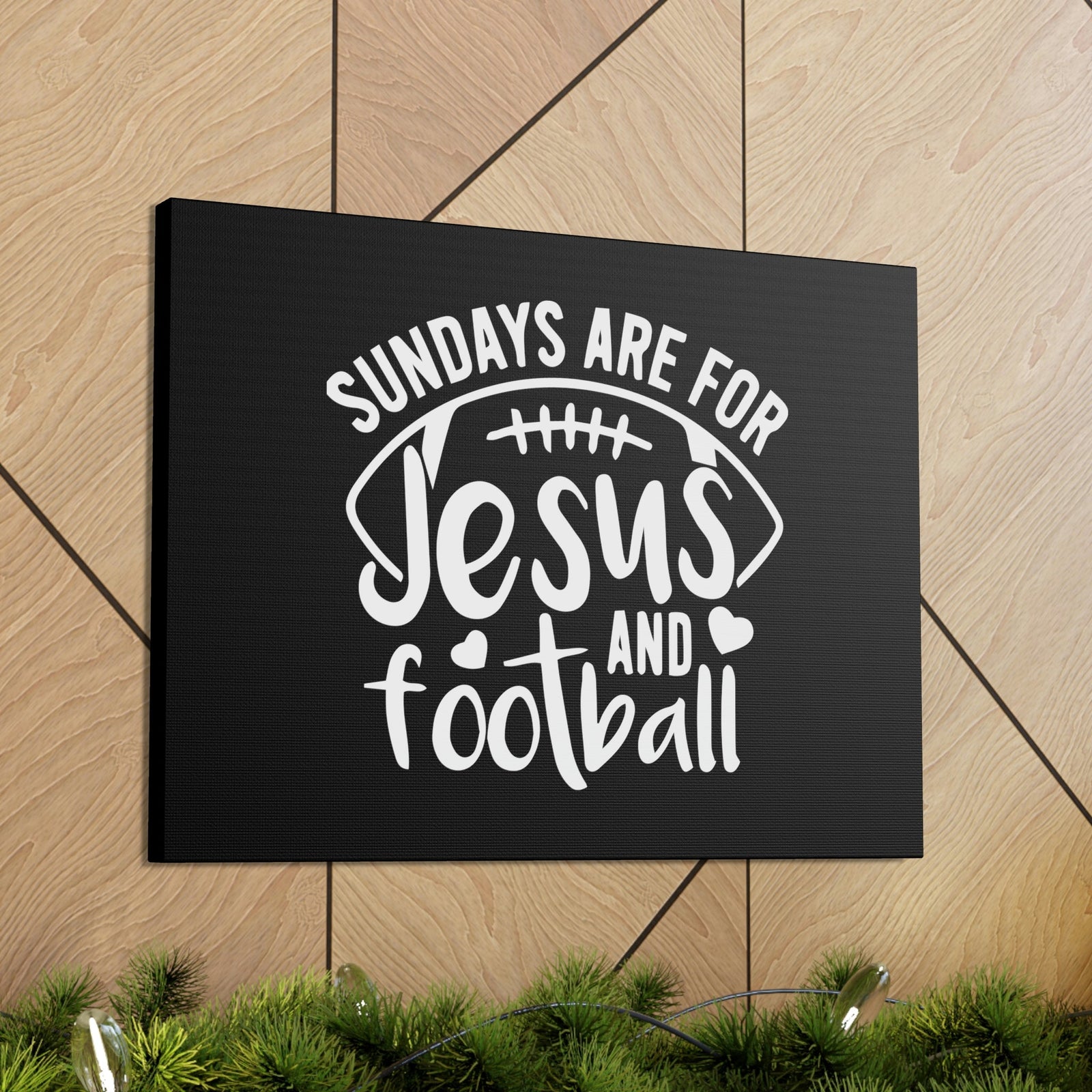 Scripture Walls Sundays Are For Jesus And Football Hebrews 10:25 Christian Wall Art Bible Verse Print Ready to Hang Unframed-Express Your Love Gifts