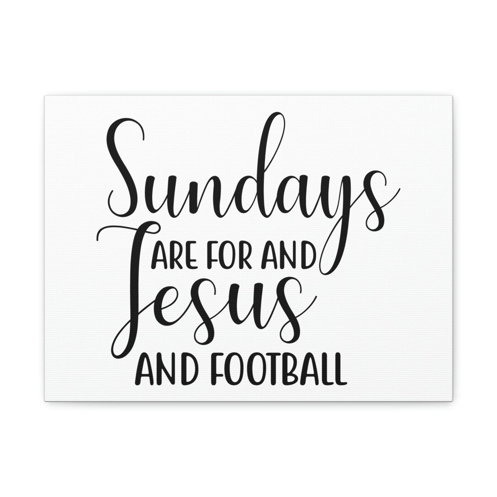 Scripture Walls Sundays Are For Jesus And Football Hebrews 4:9 Christian Wall Art Print Ready to Hang Unframed-Express Your Love Gifts