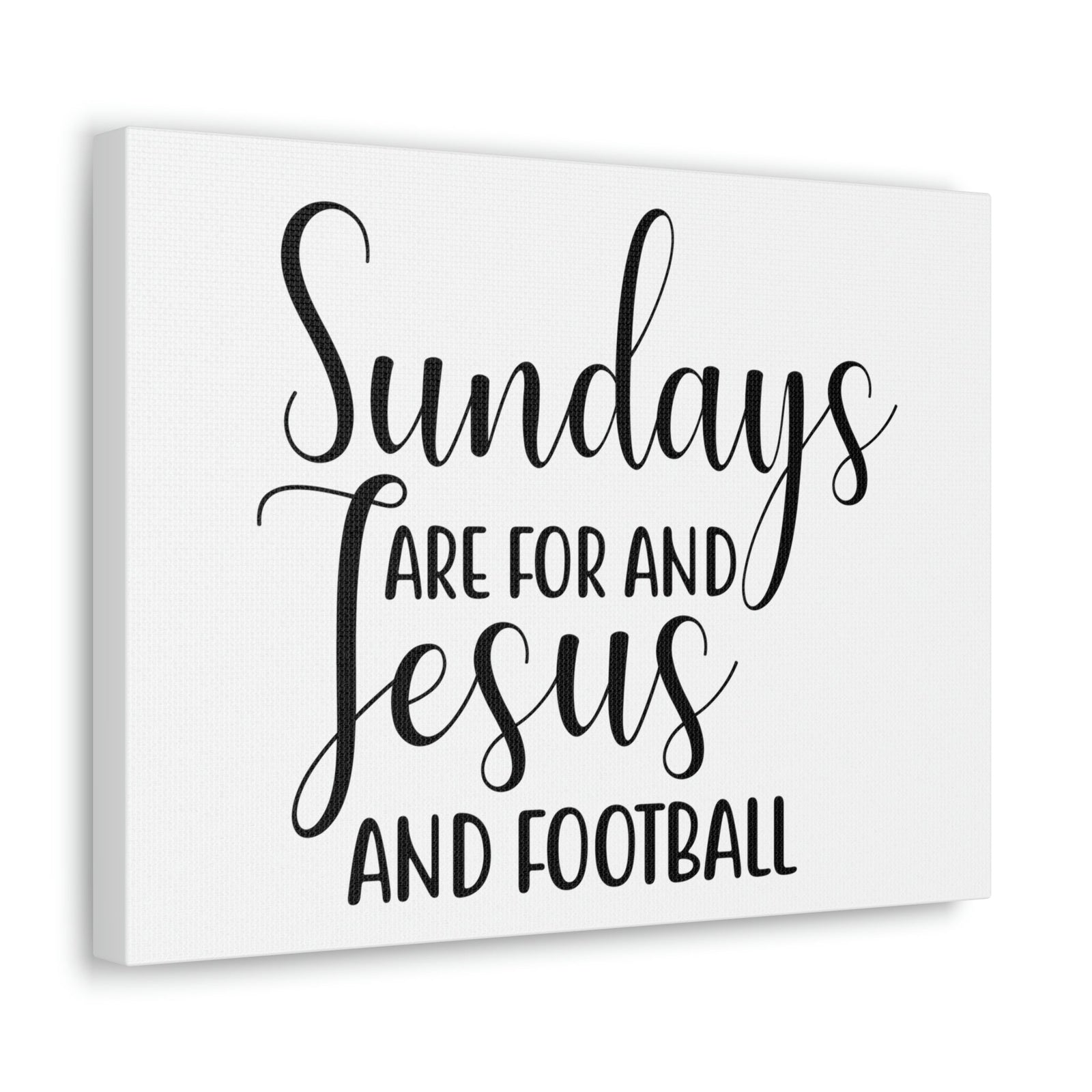 Scripture Walls Sundays Are For Jesus And Football Hebrews 4:9 Christian Wall Art Print Ready to Hang Unframed-Express Your Love Gifts