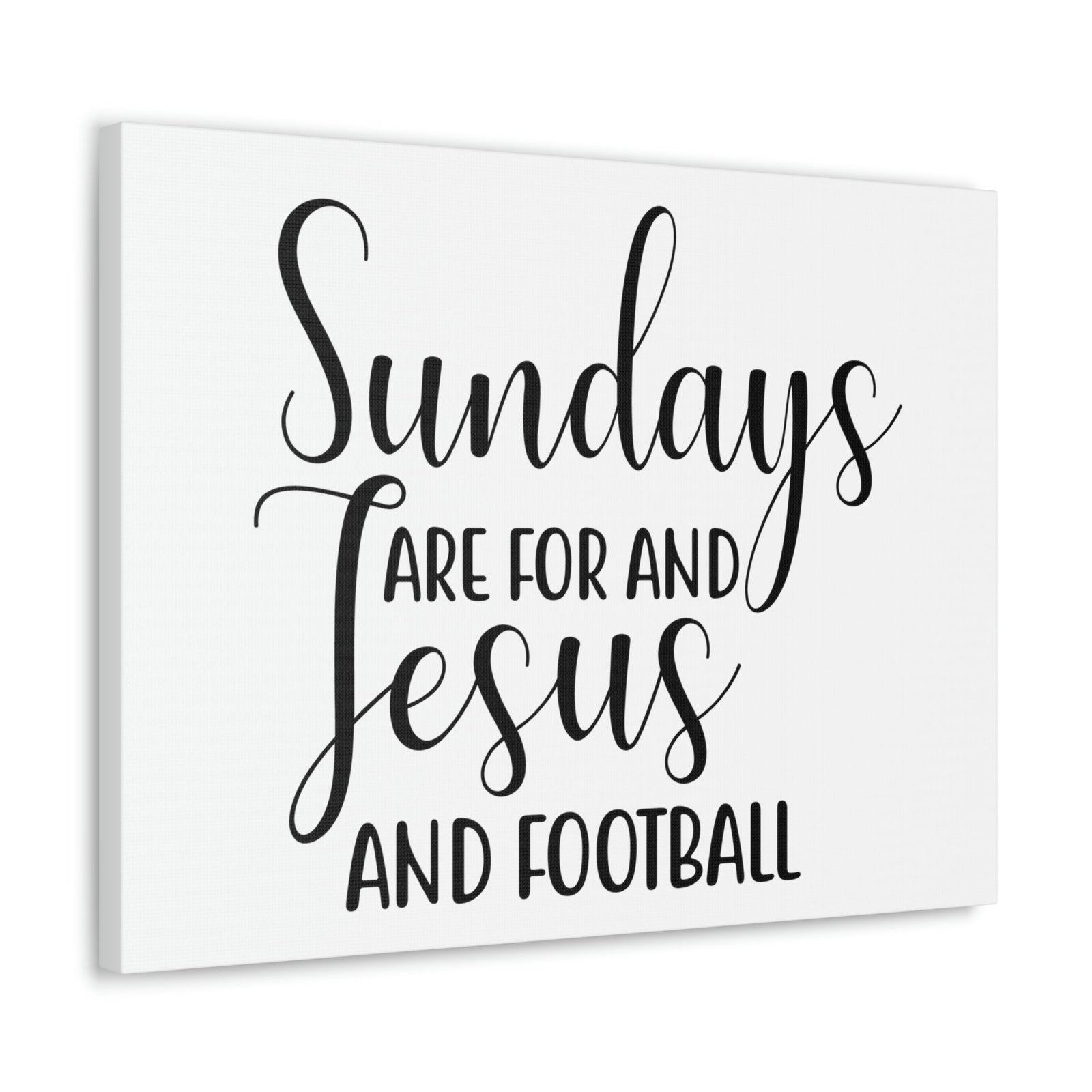 Scripture Walls Sundays Are For Jesus And Football Hebrews 4:9 Christian Wall Art Print Ready to Hang Unframed-Express Your Love Gifts