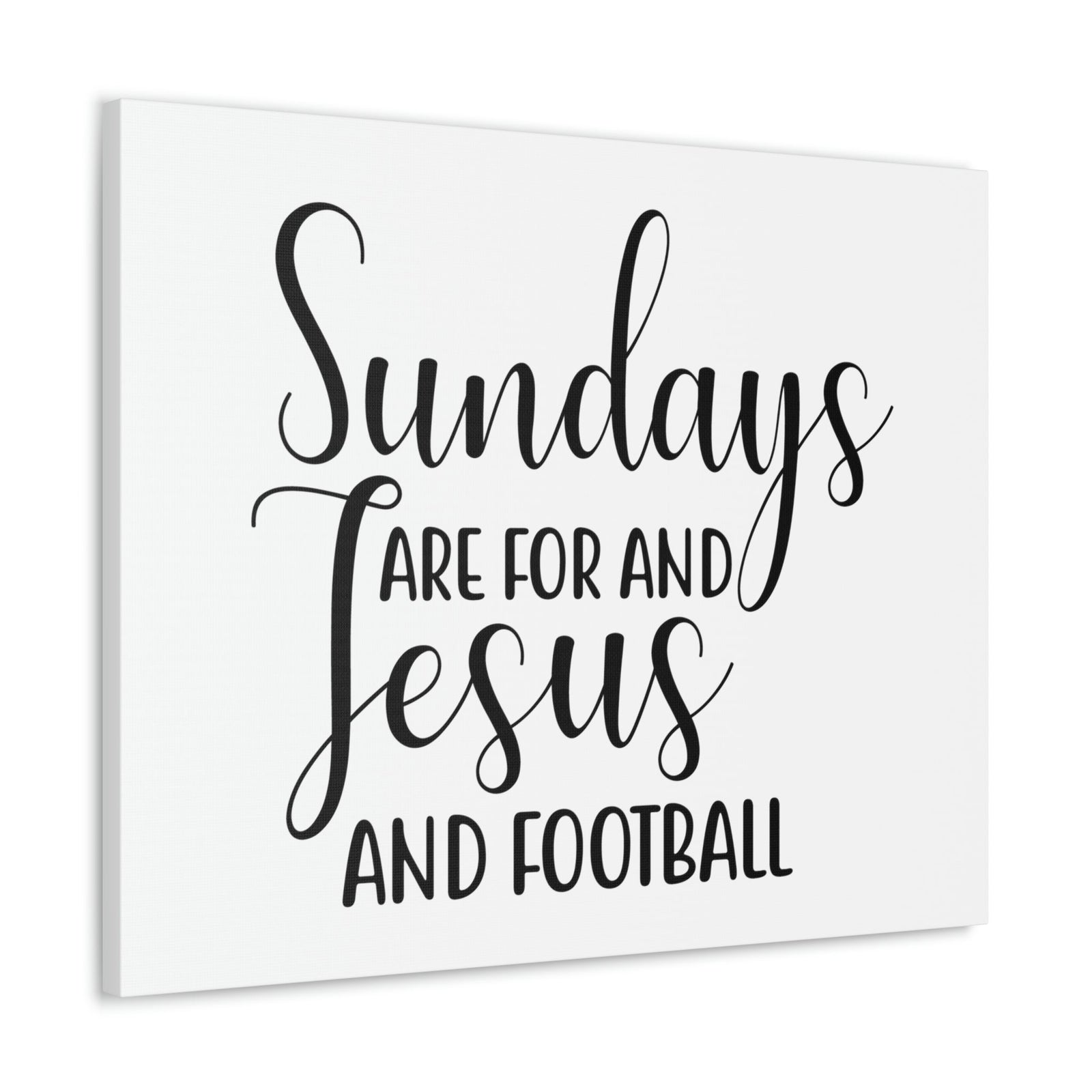 Scripture Walls Sundays Are For Jesus And Football Hebrews 4:9 Christian Wall Art Print Ready to Hang Unframed-Express Your Love Gifts