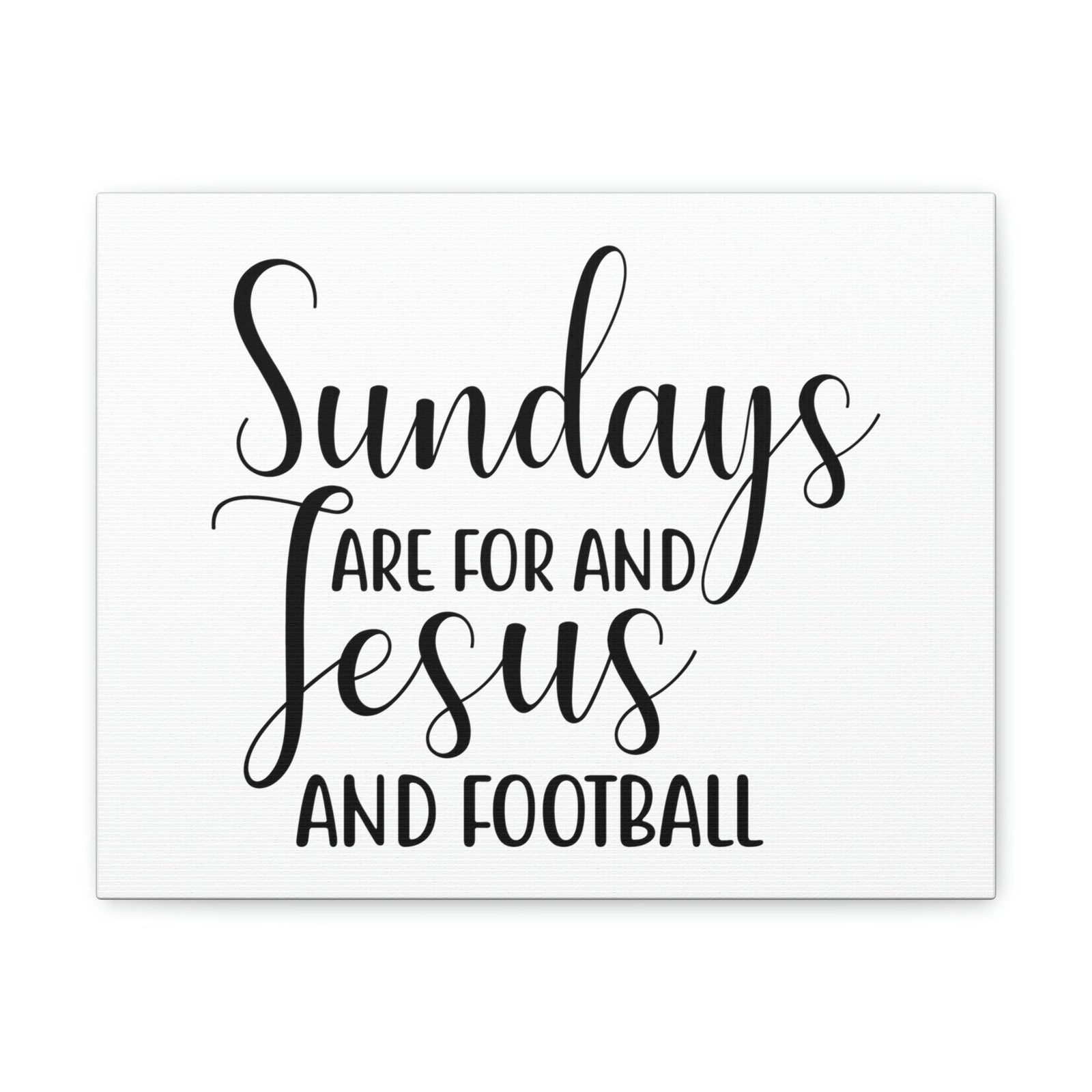 Scripture Walls Sundays Are For Jesus And Football Hebrews 4:9 Christian Wall Art Print Ready to Hang Unframed-Express Your Love Gifts