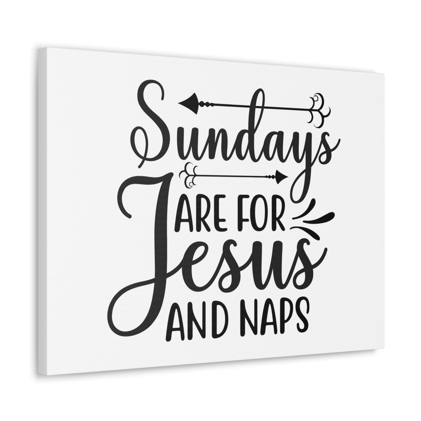 Scripture Walls Sundays Are For Jesus And Naps Exodus 20:8 Christian Wall Art Print Ready to Hang Unframed-Express Your Love Gifts