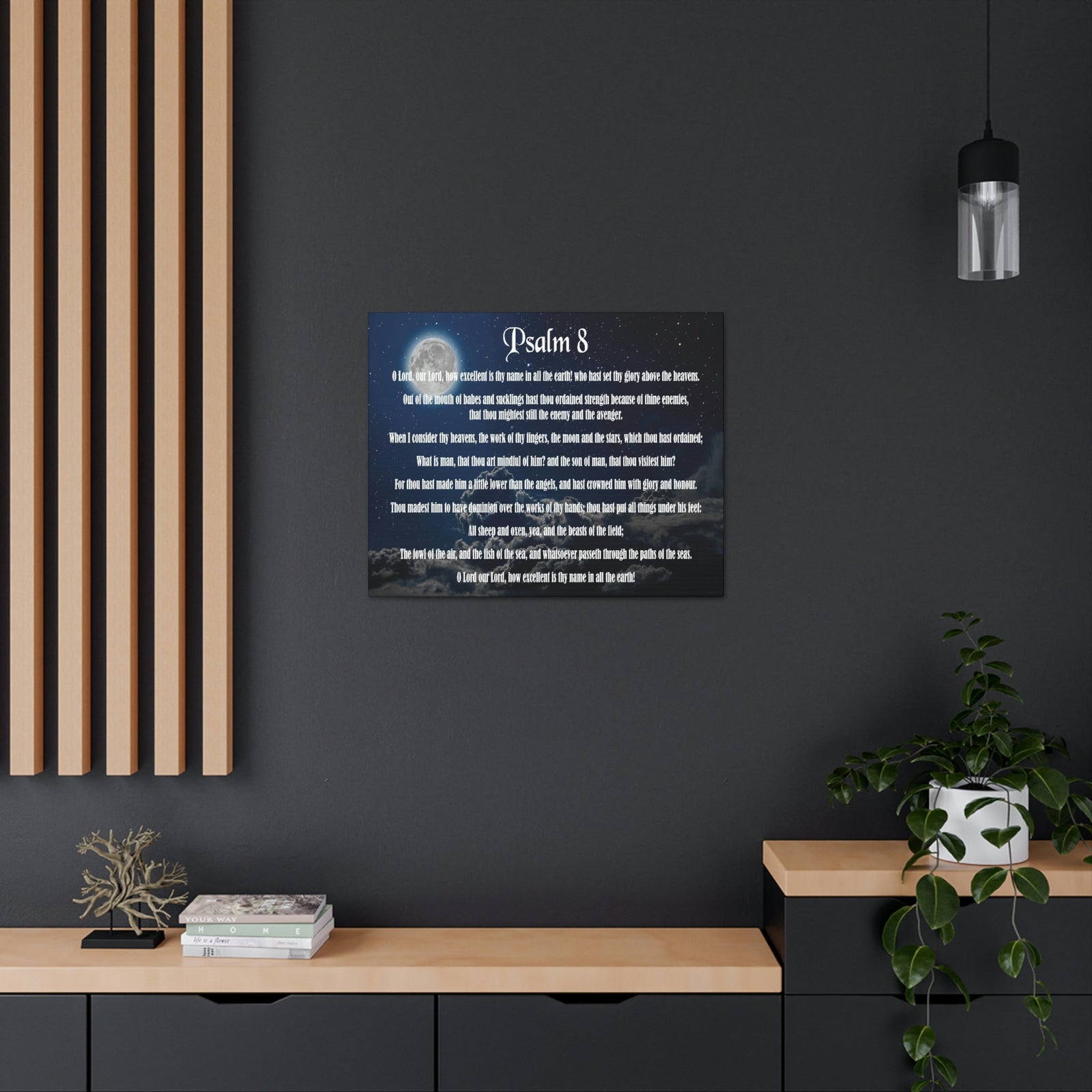 Scripture Walls Surrounded By Your Glory Psalm 8:1 Christian Wall Art Bible Verse Print Ready to Hang Unframed-Express Your Love Gifts