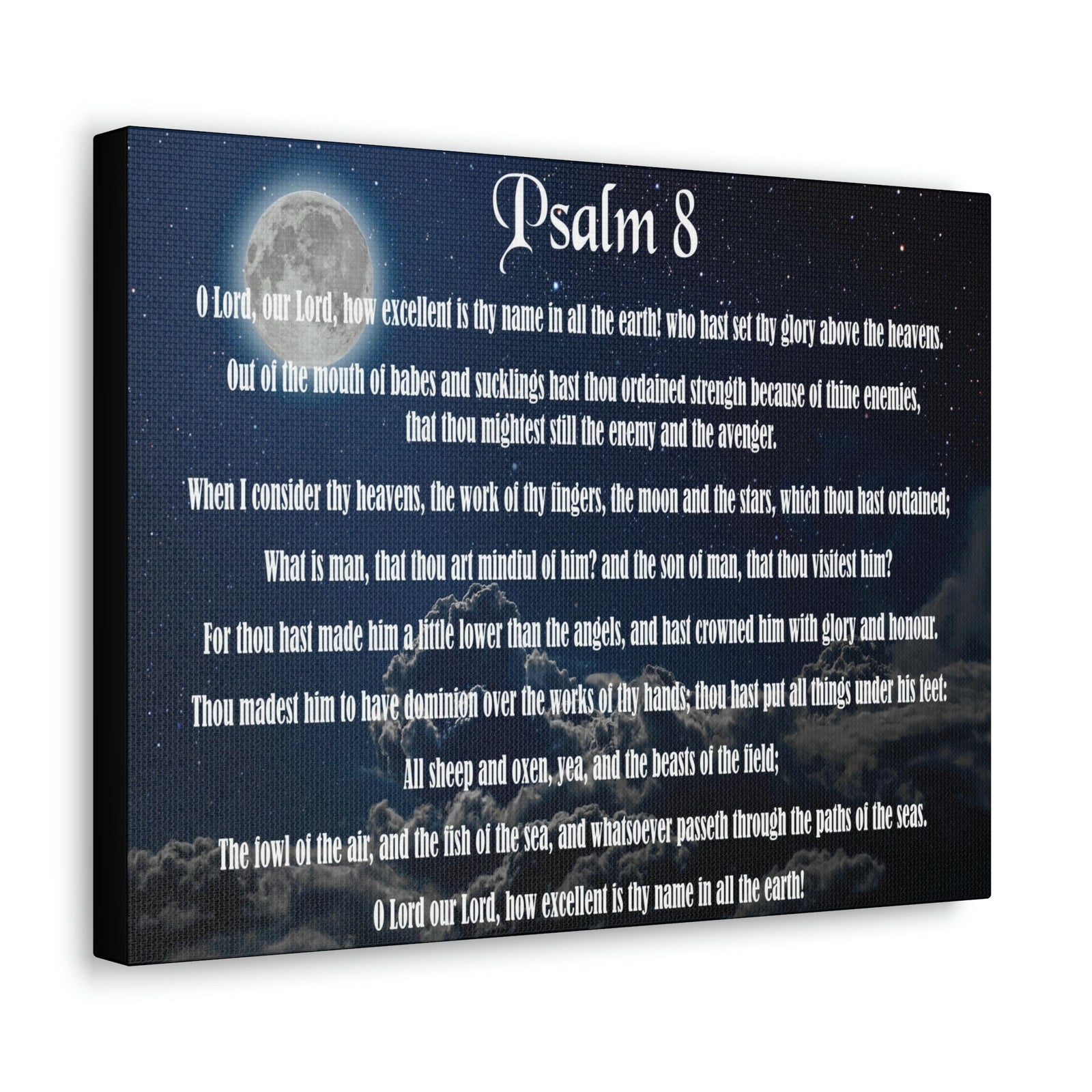 Scripture Walls Surrounded By Your Glory Psalm 8:1 Christian Wall Art Bible Verse Print Ready to Hang Unframed-Express Your Love Gifts