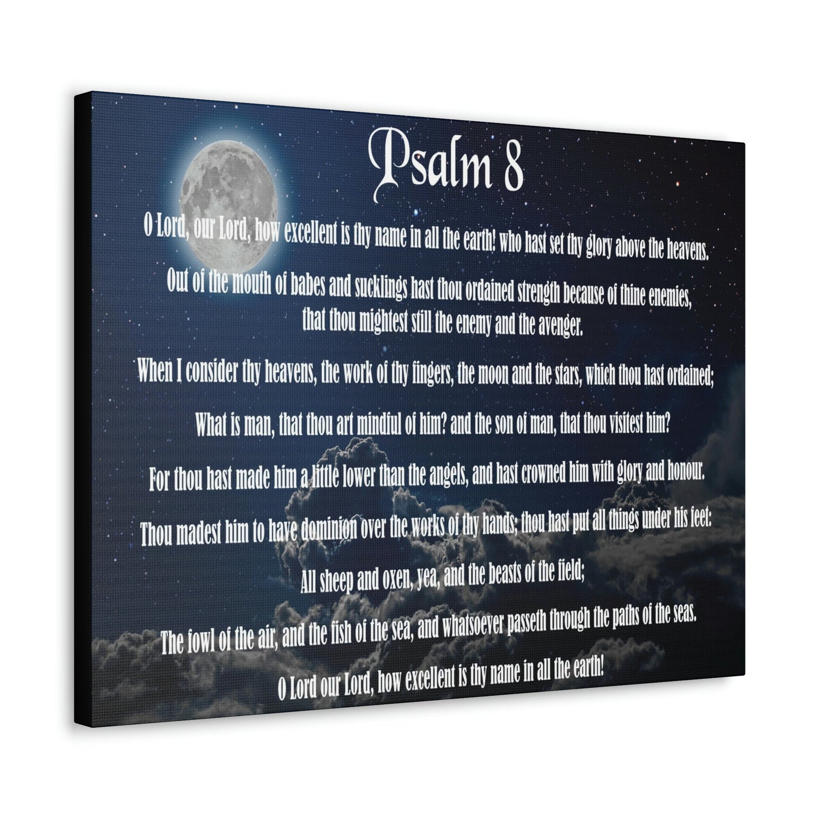 Scripture Walls Surrounded By Your Glory Psalm 8:1 Christian Wall Art Bible Verse Print Ready to Hang Unframed-Express Your Love Gifts