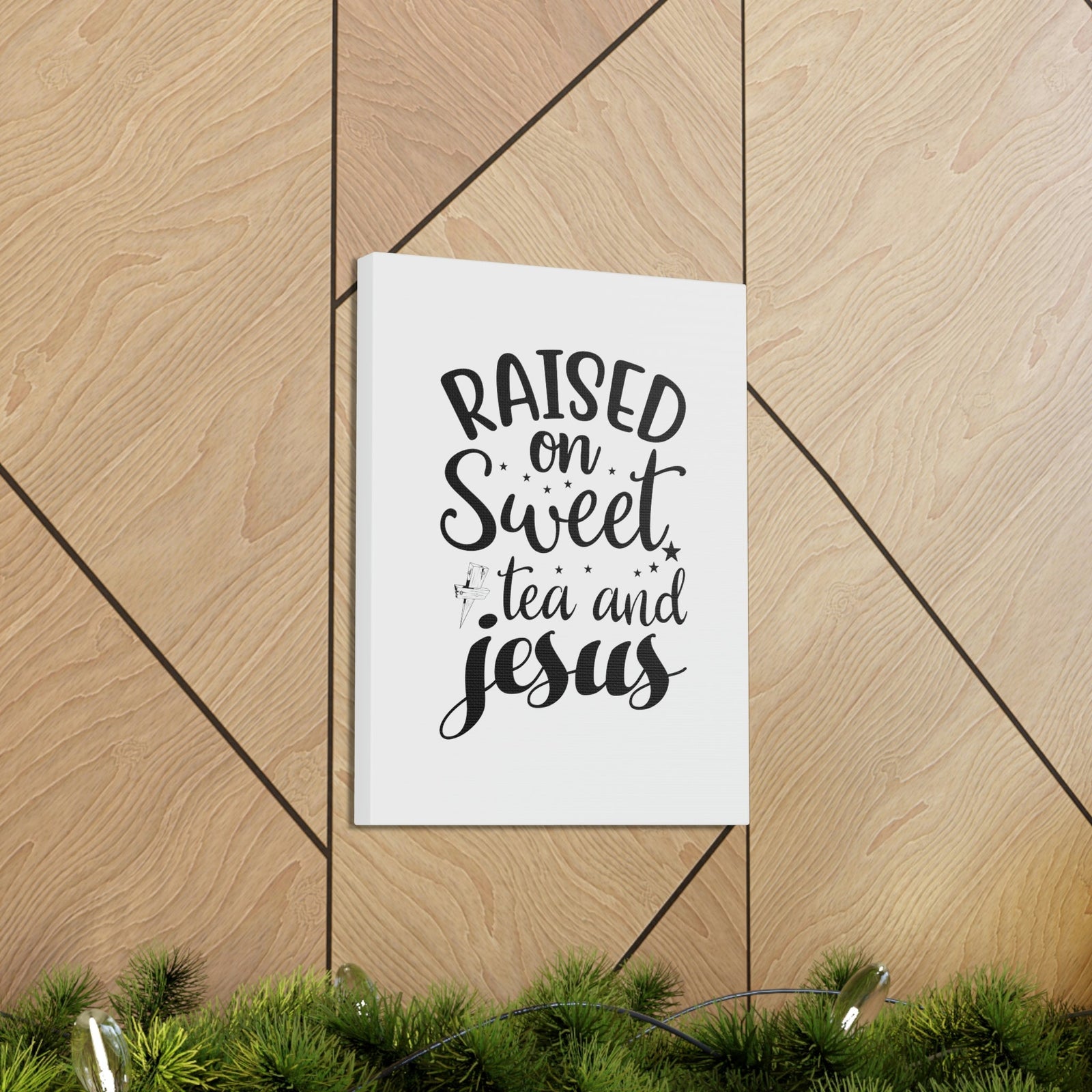 Scripture Walls Sweet Tea And Jesus Romans 8:11 Christian Wall Art Bible Verse Print Ready to Hang Unframed-Express Your Love Gifts