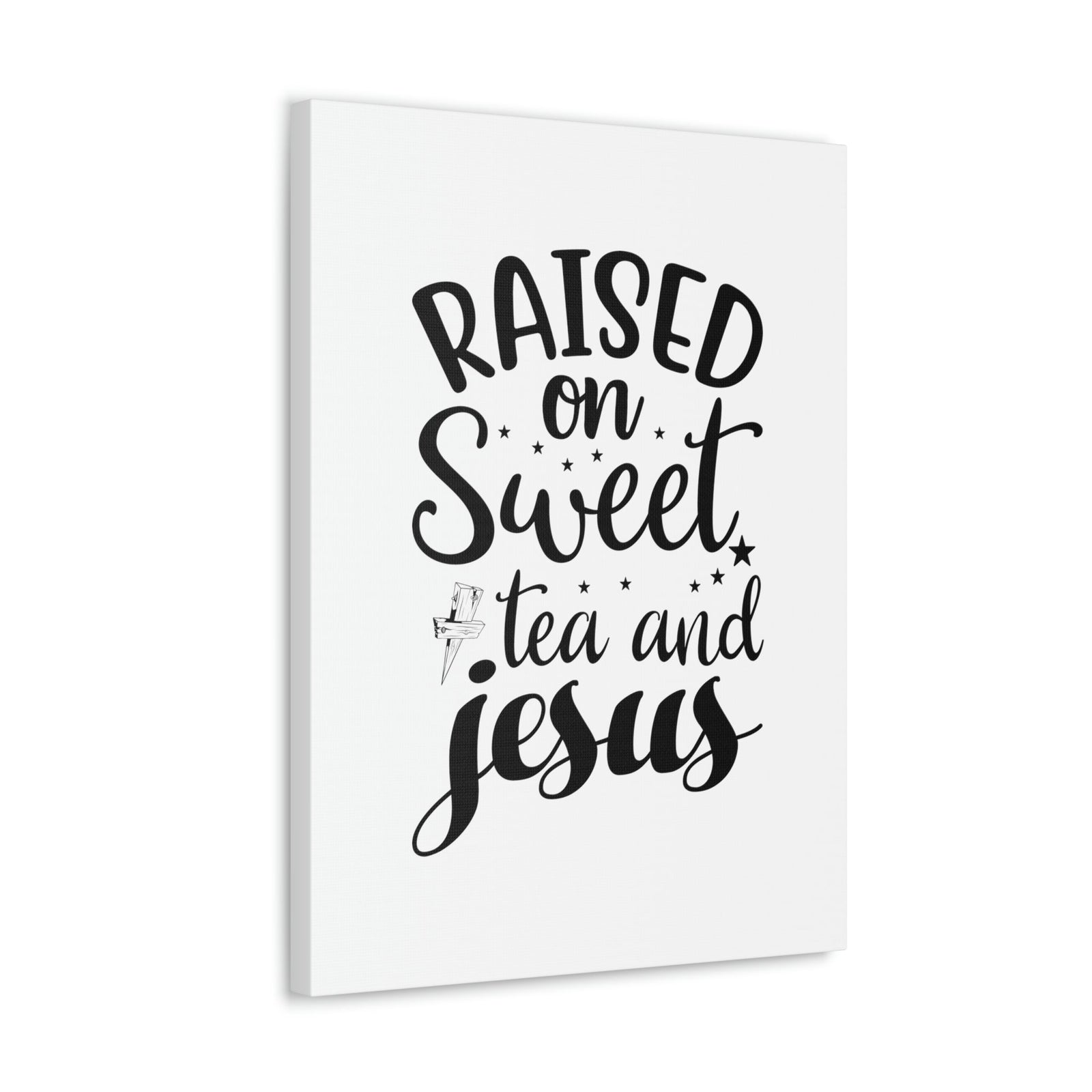 Scripture Walls Sweet Tea And Jesus Romans 8:11 Christian Wall Art Bible Verse Print Ready to Hang Unframed-Express Your Love Gifts