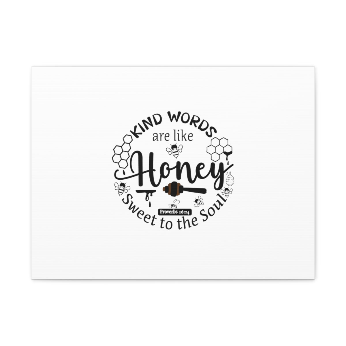 Scripture Walls Sweet To The Soul Proverbs 16:24 Christian Wall Art Bible Verse Print Ready to Hang Unframed-Express Your Love Gifts