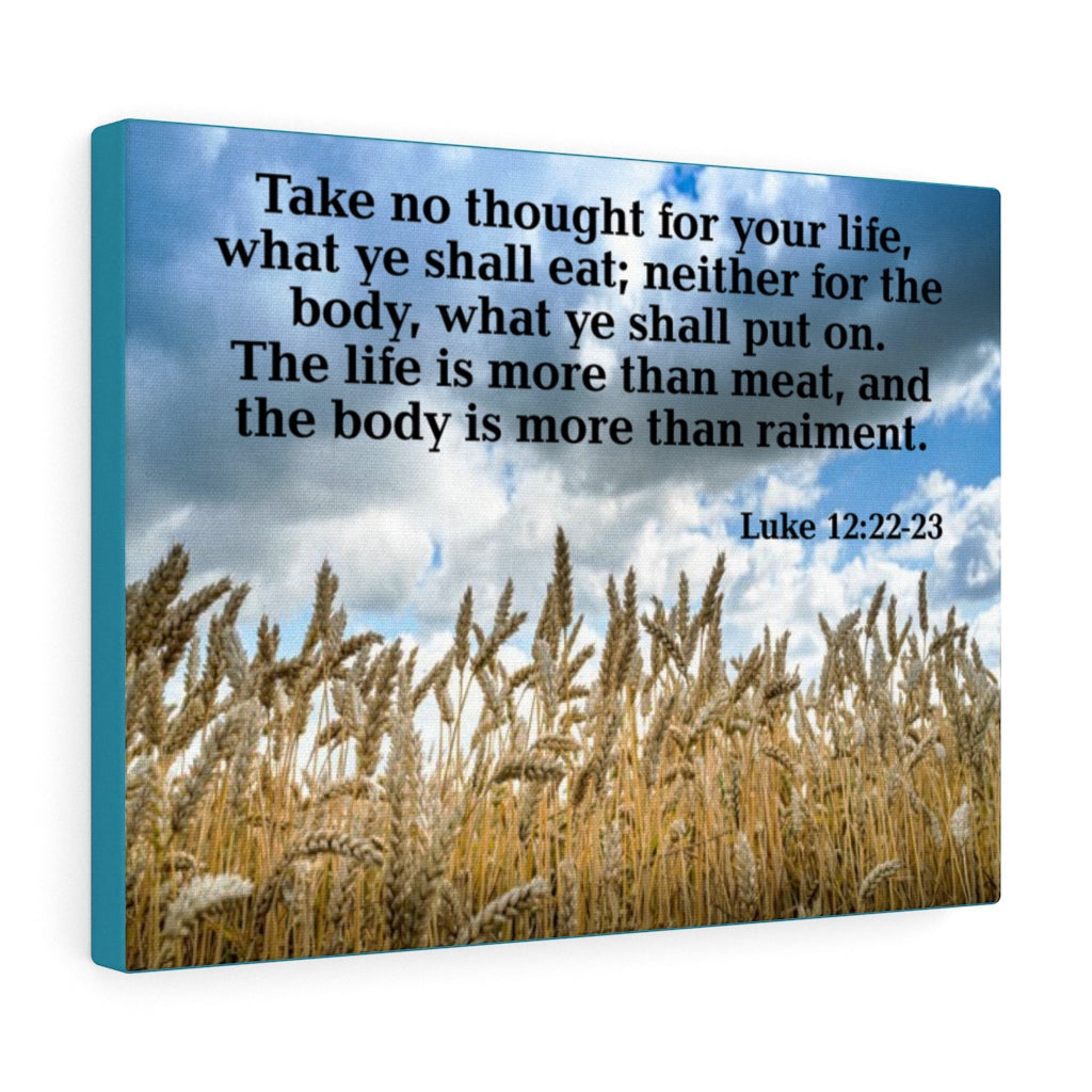 Scripture Walls Take No Thought Luke 12:22-23 Wall Art Christian Home Decor Unframed-Express Your Love Gifts