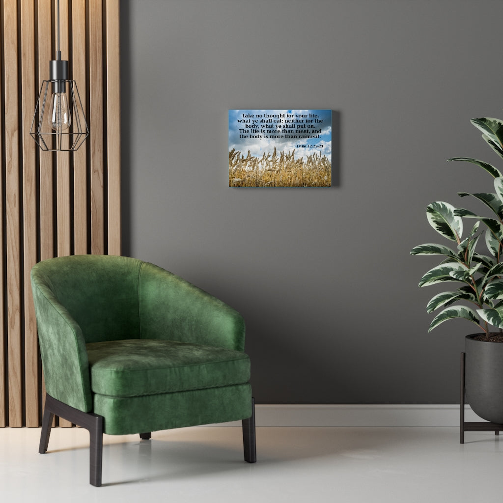 Scripture Walls Take No Thought Luke 12:22-23 Wall Art Christian Home Decor Unframed-Express Your Love Gifts