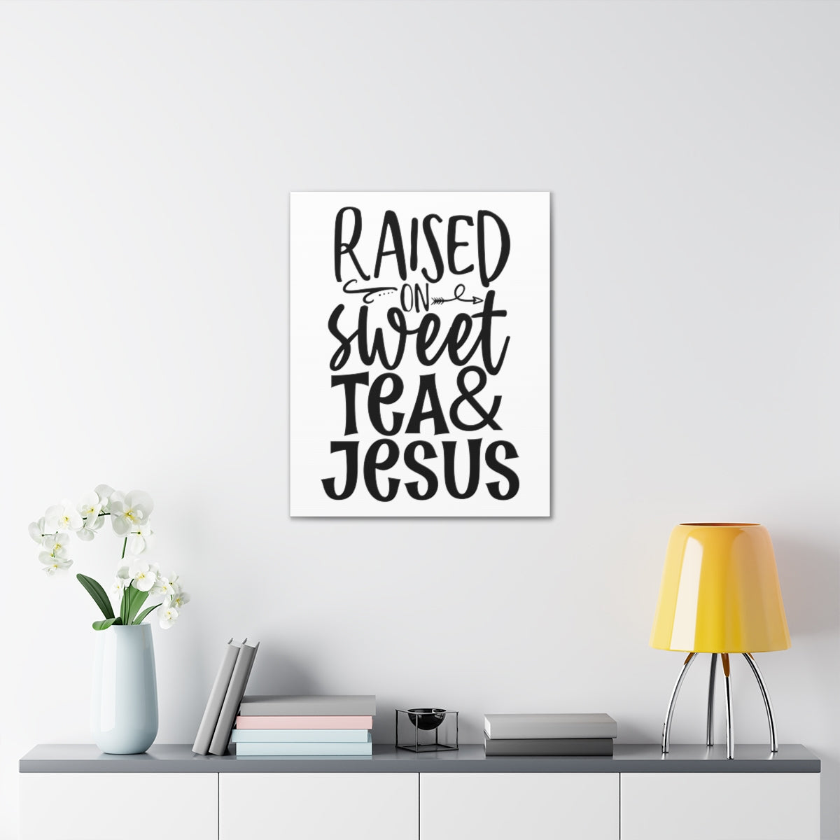 Scripture Walls Tea And Jesus 1 Corinthians 6:14 Christian Wall Art Print Ready to Hang Unframed-Express Your Love Gifts
