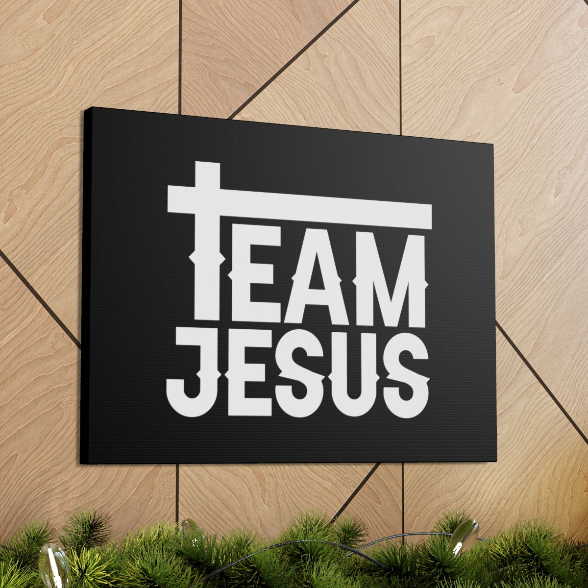 Scripture Walls Team Jesus 1 Corinthians 12:14 Cross Christian Wall Art Bible Verse Print Ready to Hang Unframed-Express Your Love Gifts