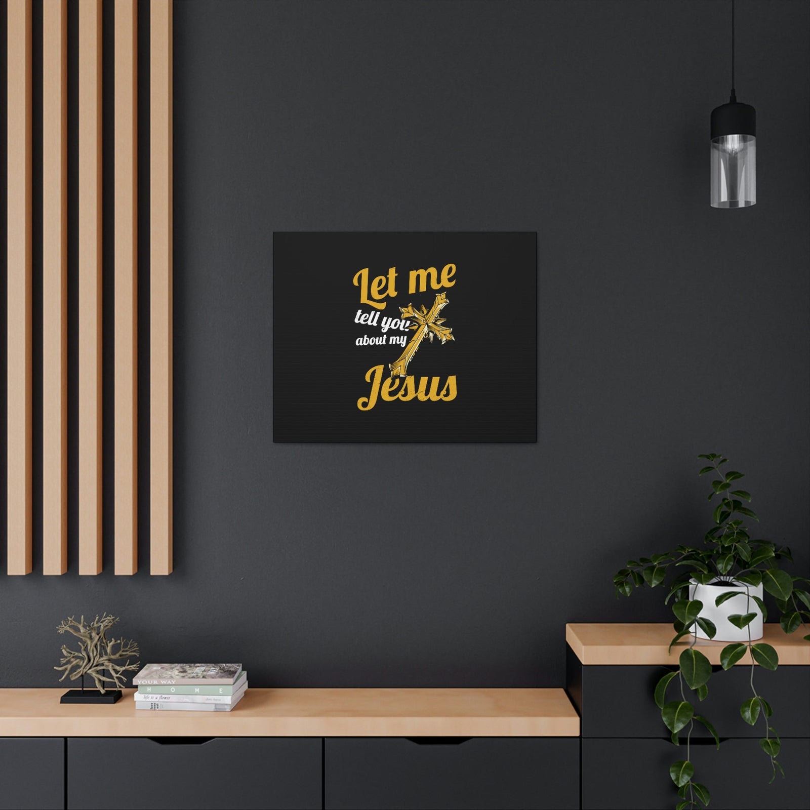Scripture Walls Tell You About My Jesus 2 Peter 1:11 Christian Wall Art Bible Verse Print Ready to Hang Unframed-Express Your Love Gifts