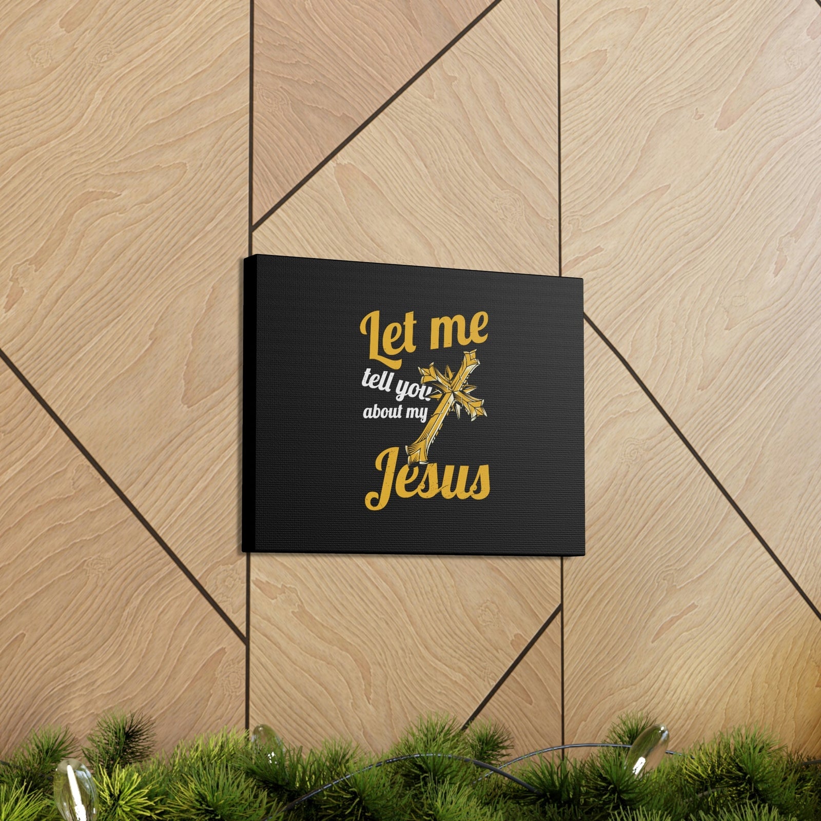 Scripture Walls Tell You About My Jesus 2 Peter 1:11 Christian Wall Art Bible Verse Print Ready to Hang Unframed-Express Your Love Gifts